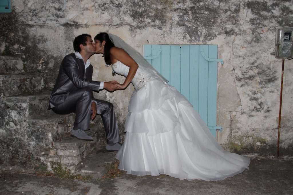Couple married on Ithaca Greece