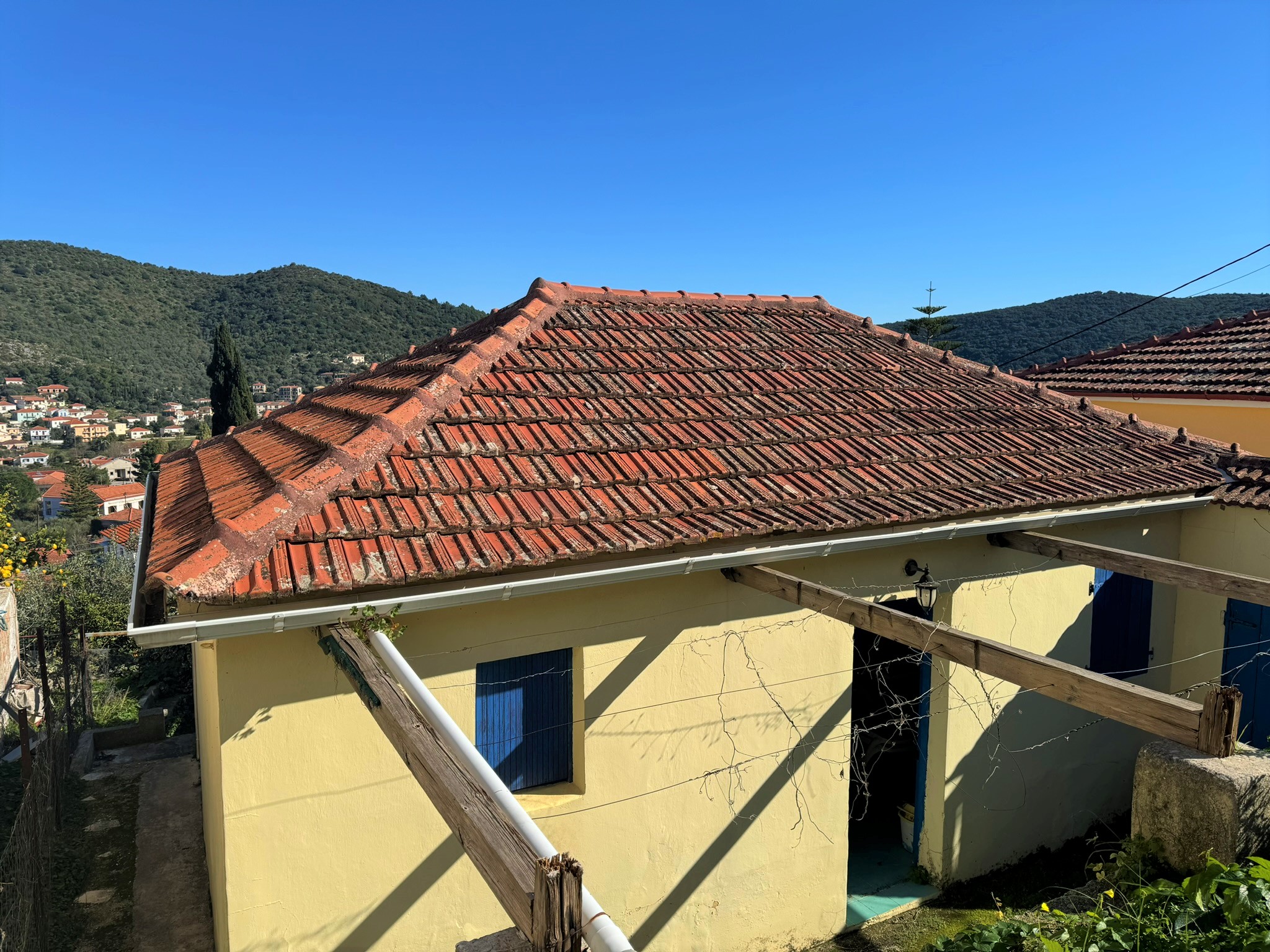 View of house for sale in Ithaca Greece, Vathi