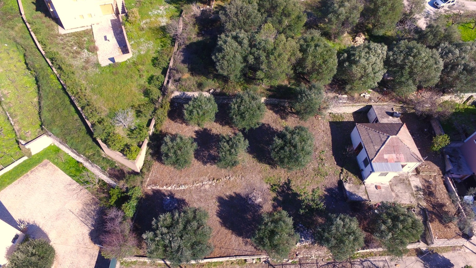Aerial views of house with garden for sale in Ithaca Greece, Platrithya