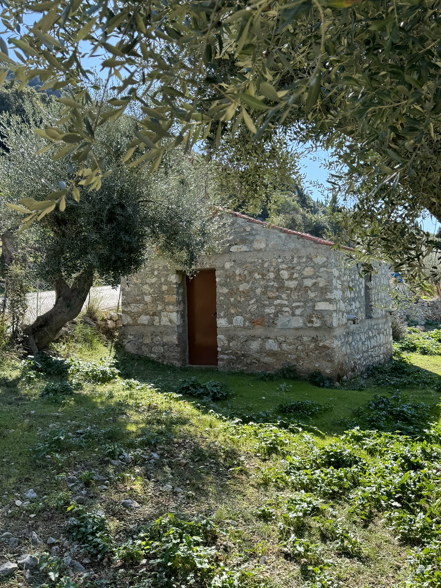 Stone dwelling on land for sale on Ithaca Greece, Piso Aetos