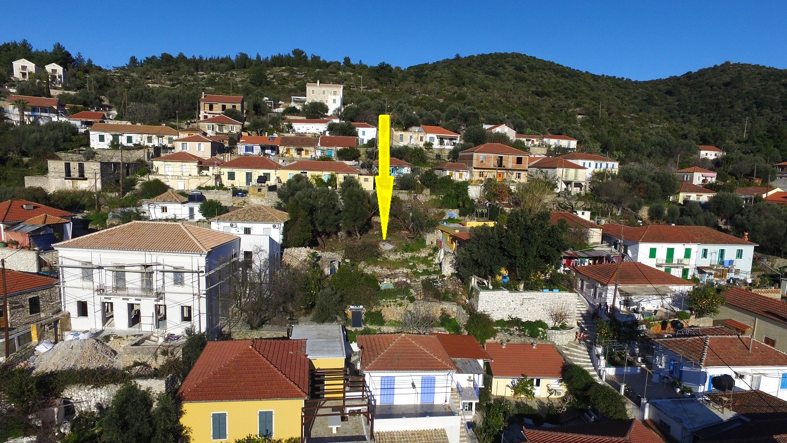 Location of land with building license for sale in Ithaca Greece, Vathi