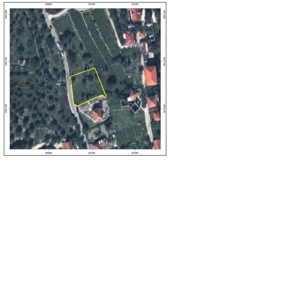 Aerial landscape of land for sale Ithaca Greece Stavros