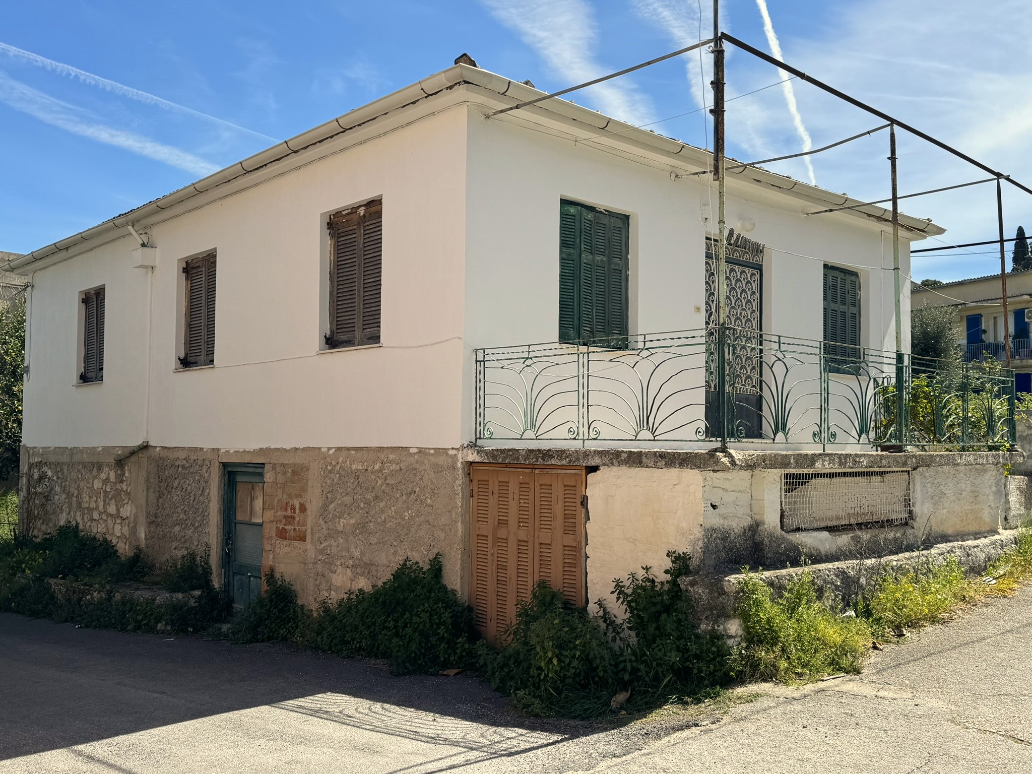 Exterior of house for sale in Ithaca Greece, Vathi