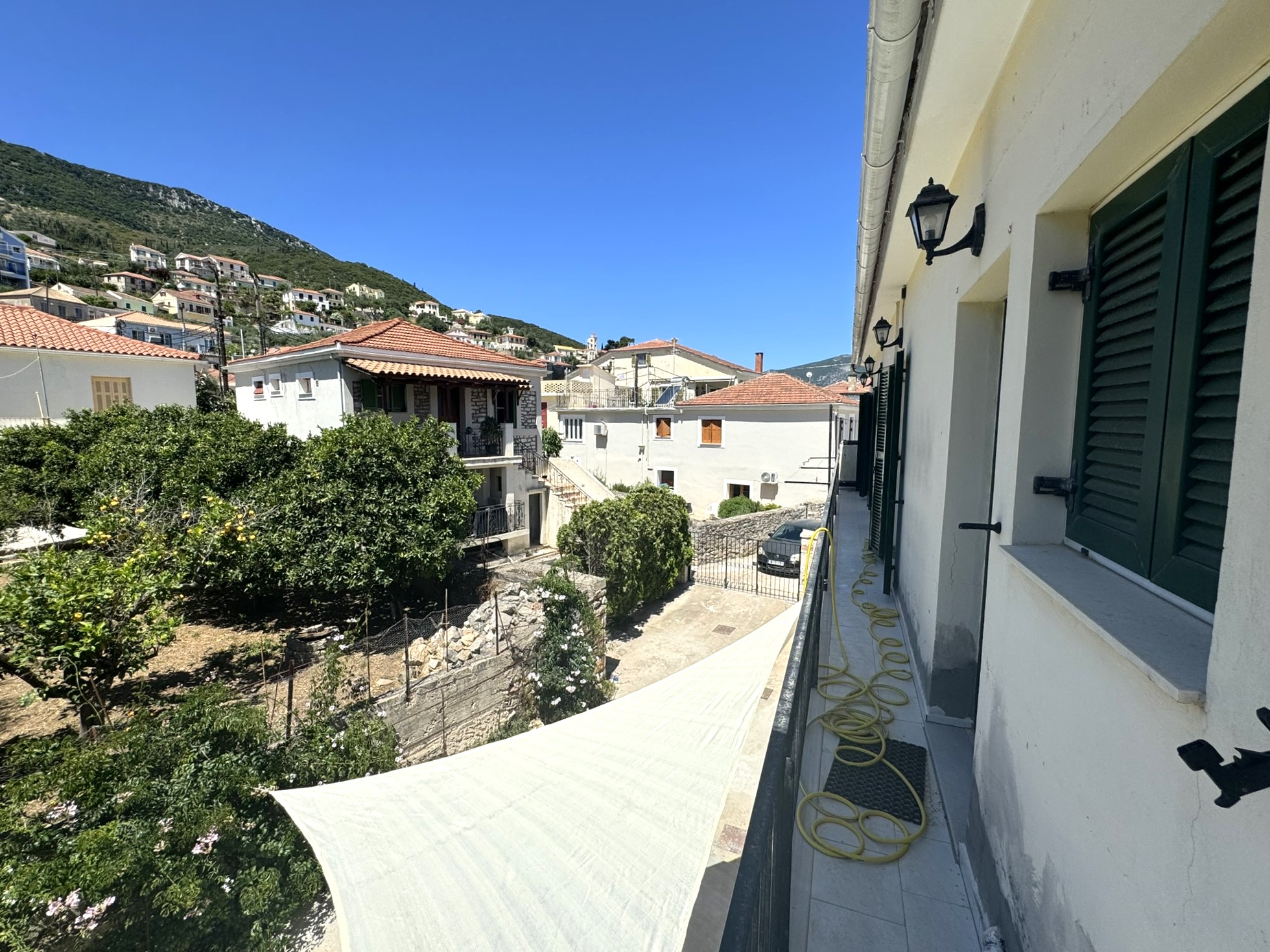 Balcony of house for sale in Ithaca Greece Vathi