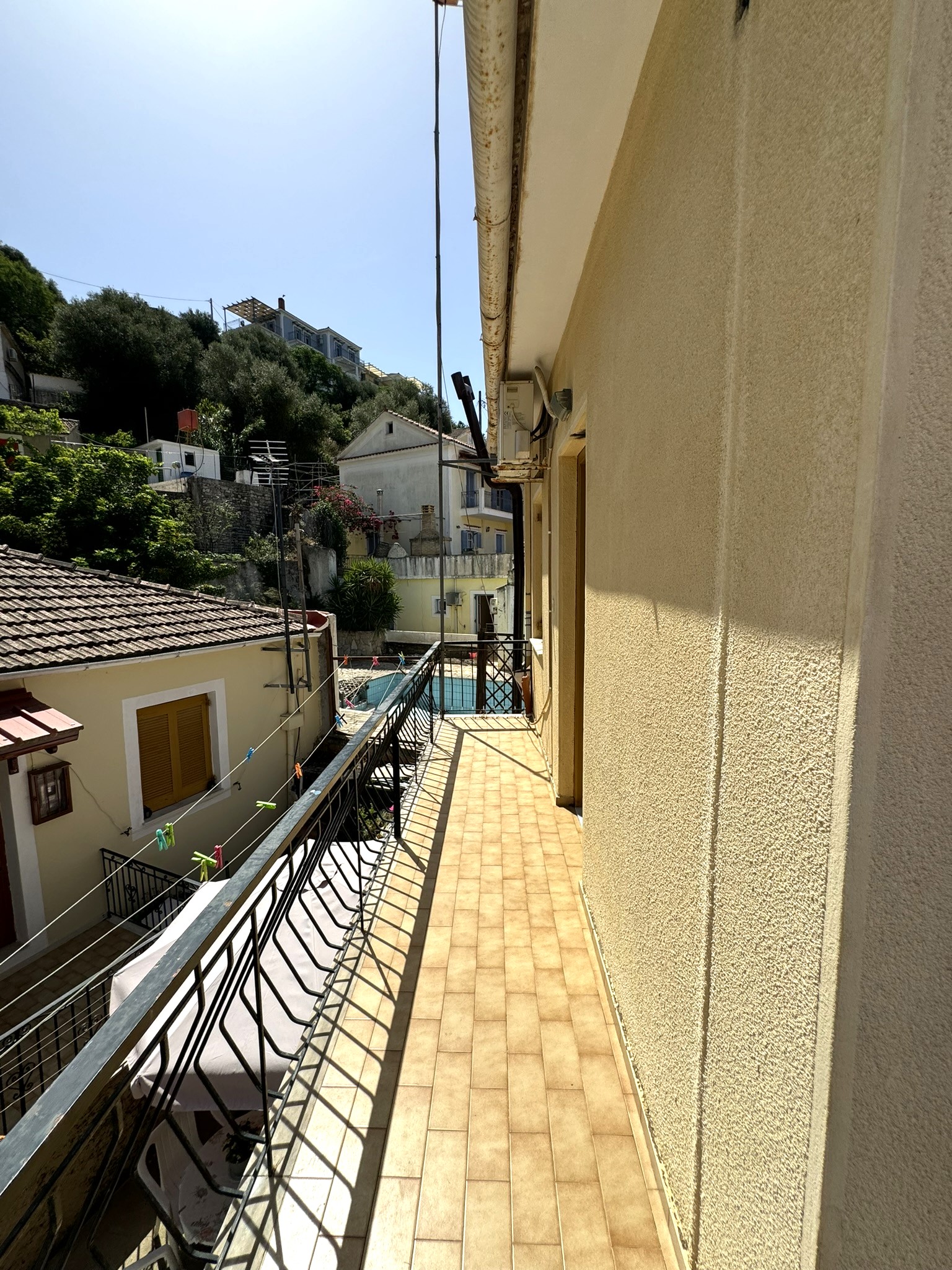 Balcony of apartments for sale in Ithaca Greece Vathi