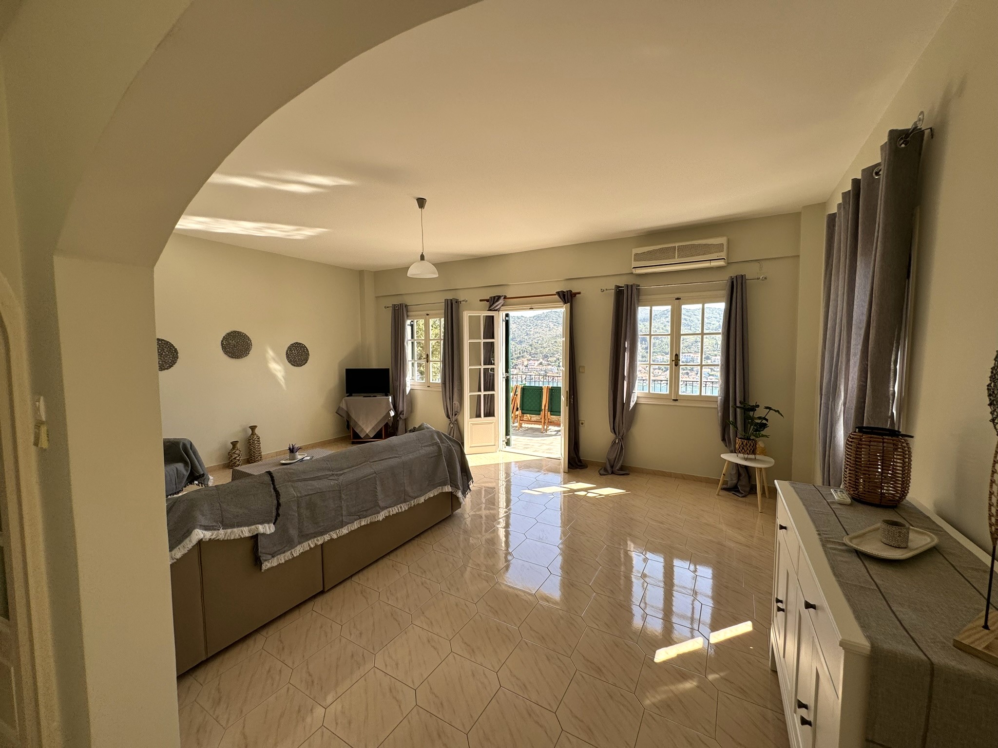 Living area of house for sale in Ithaca Greece Vathi