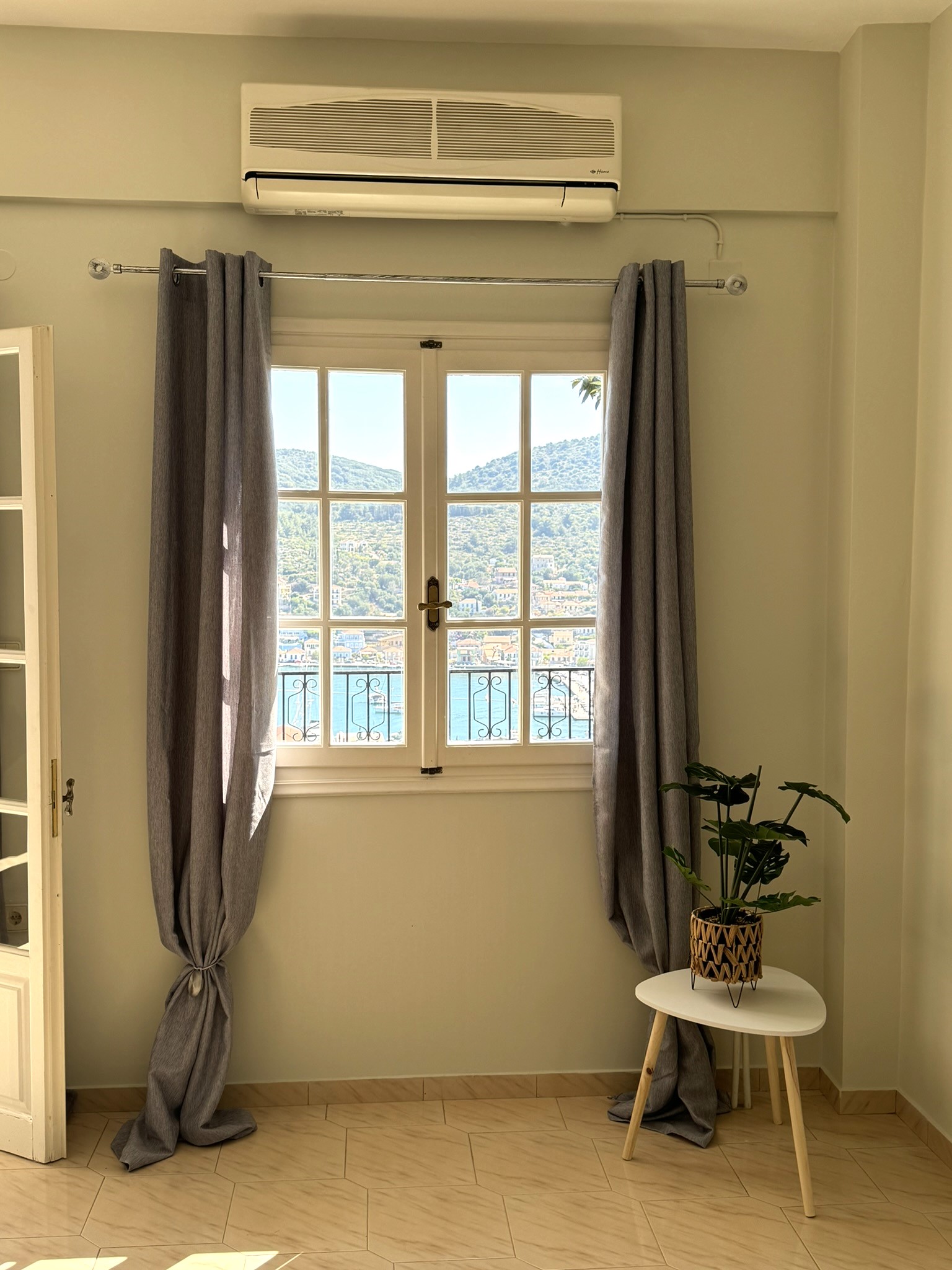 Views from the living room of house for sale in Ithaca Greece Vathi