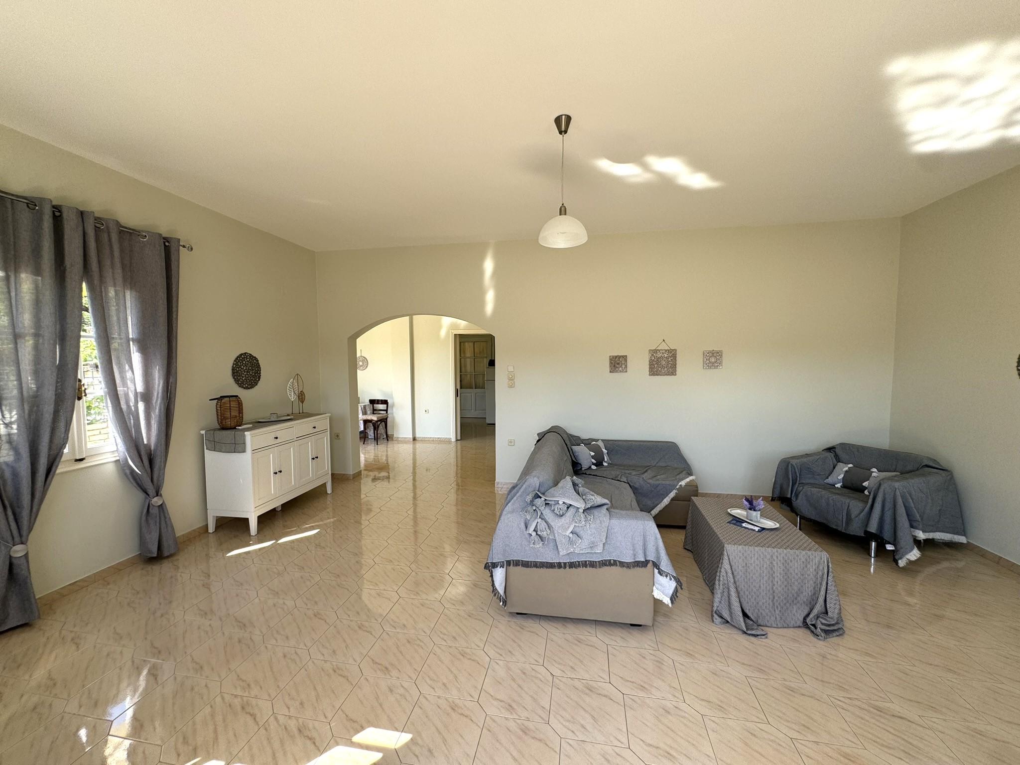 Living area of house for sale in Ithaca Greece Vathi