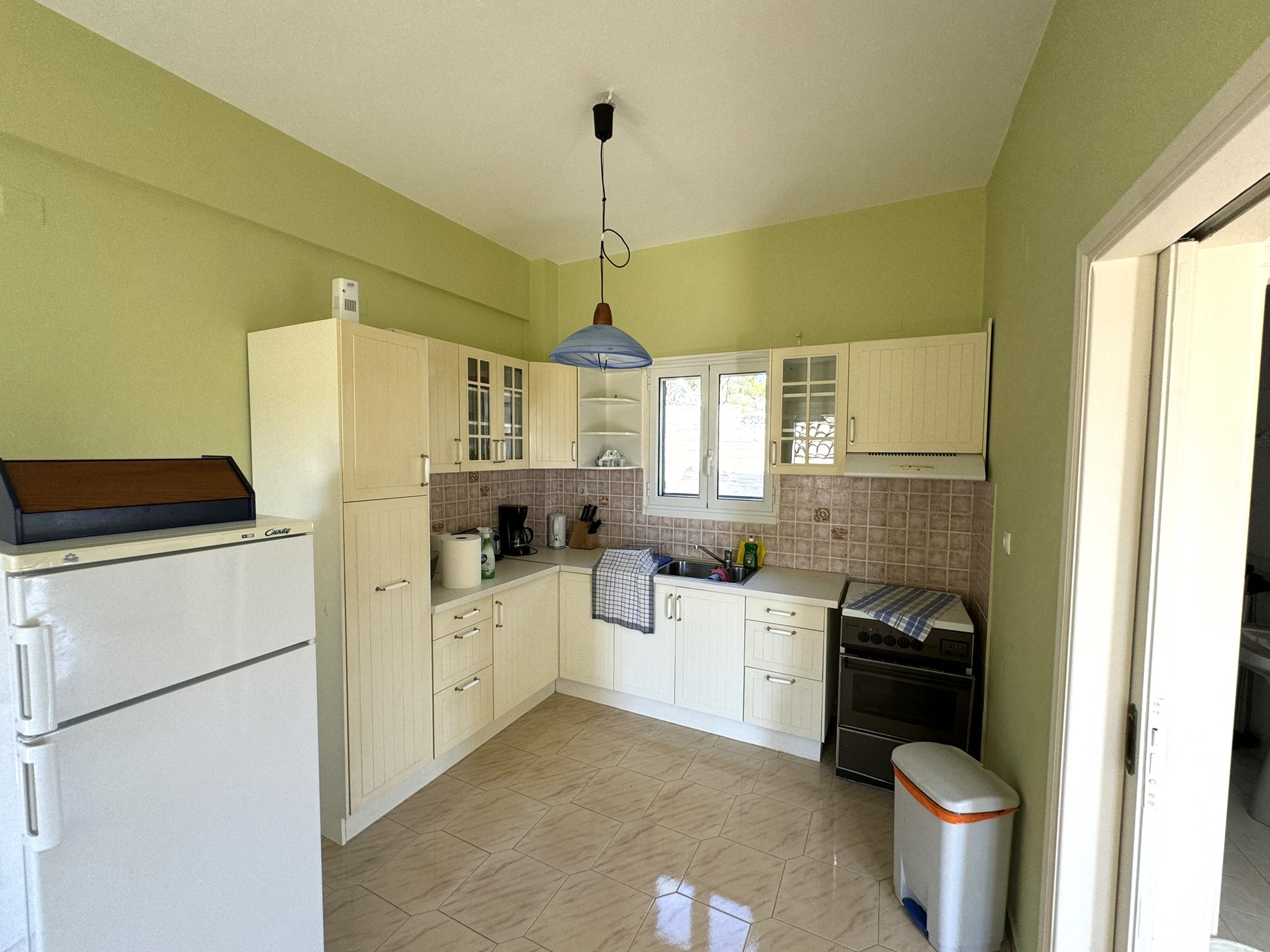 Open kitchen of house for sale in Ithaca Greece Vathi