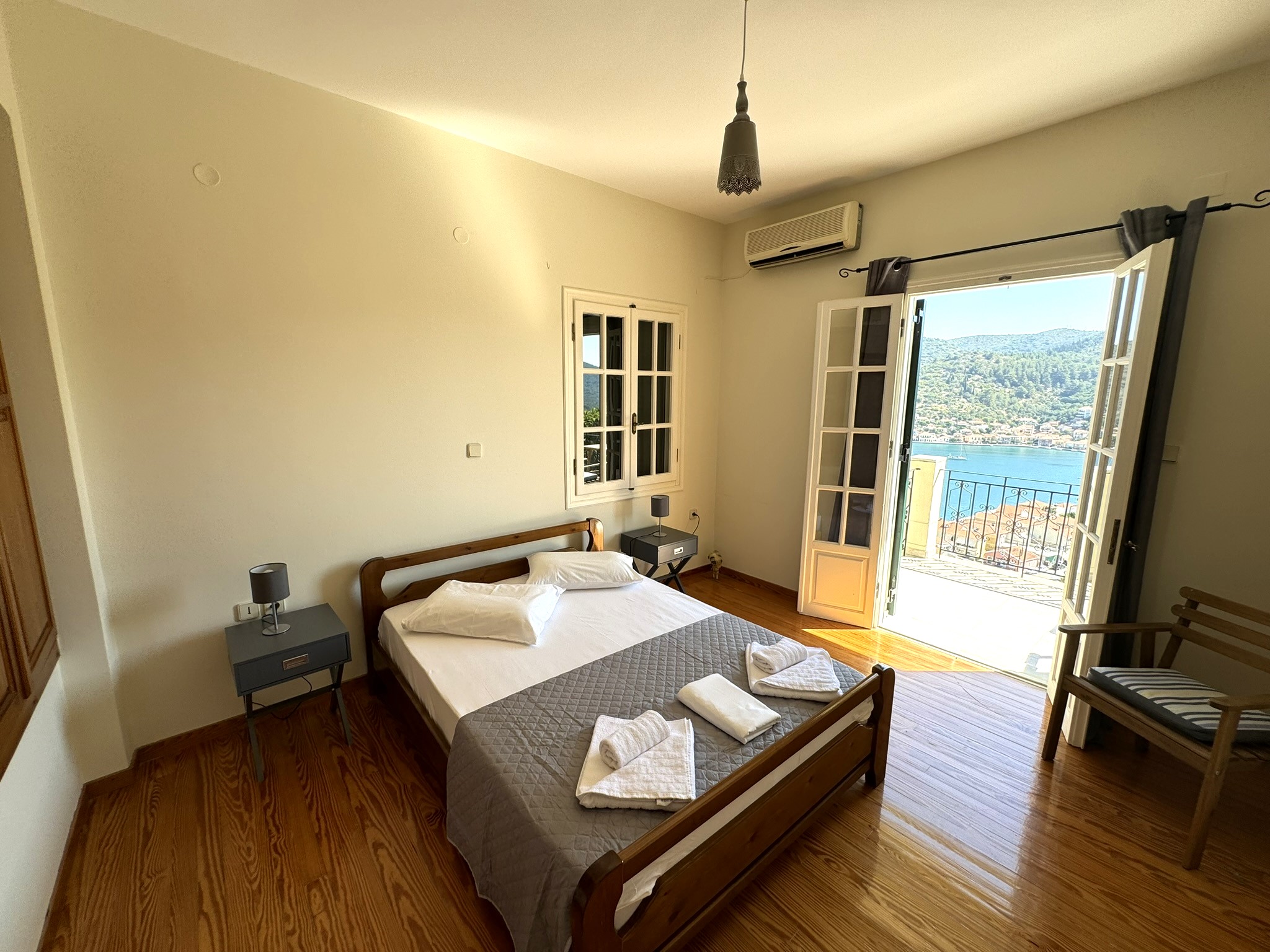 Double bedroom and views of house for sale in Ithaca Greece Vathi