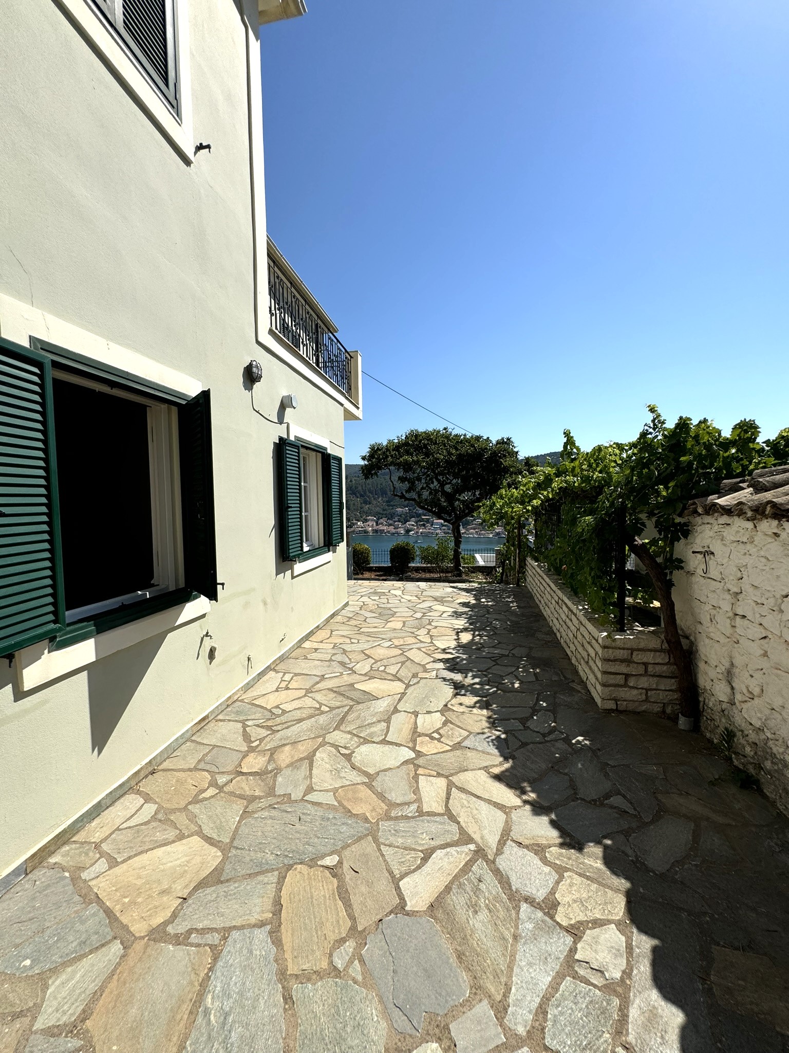 Outside area of house for sale in Ithaca Greece Vathi