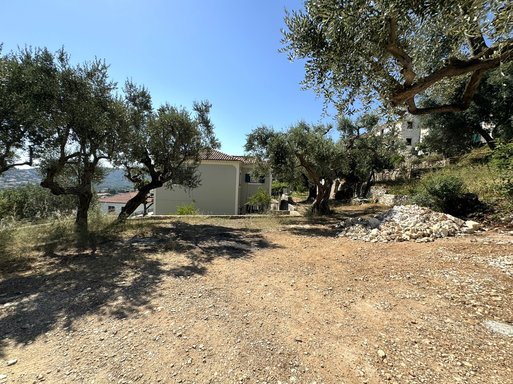 Outside area and exterior of house for sale in Ithaca Greece Vathi