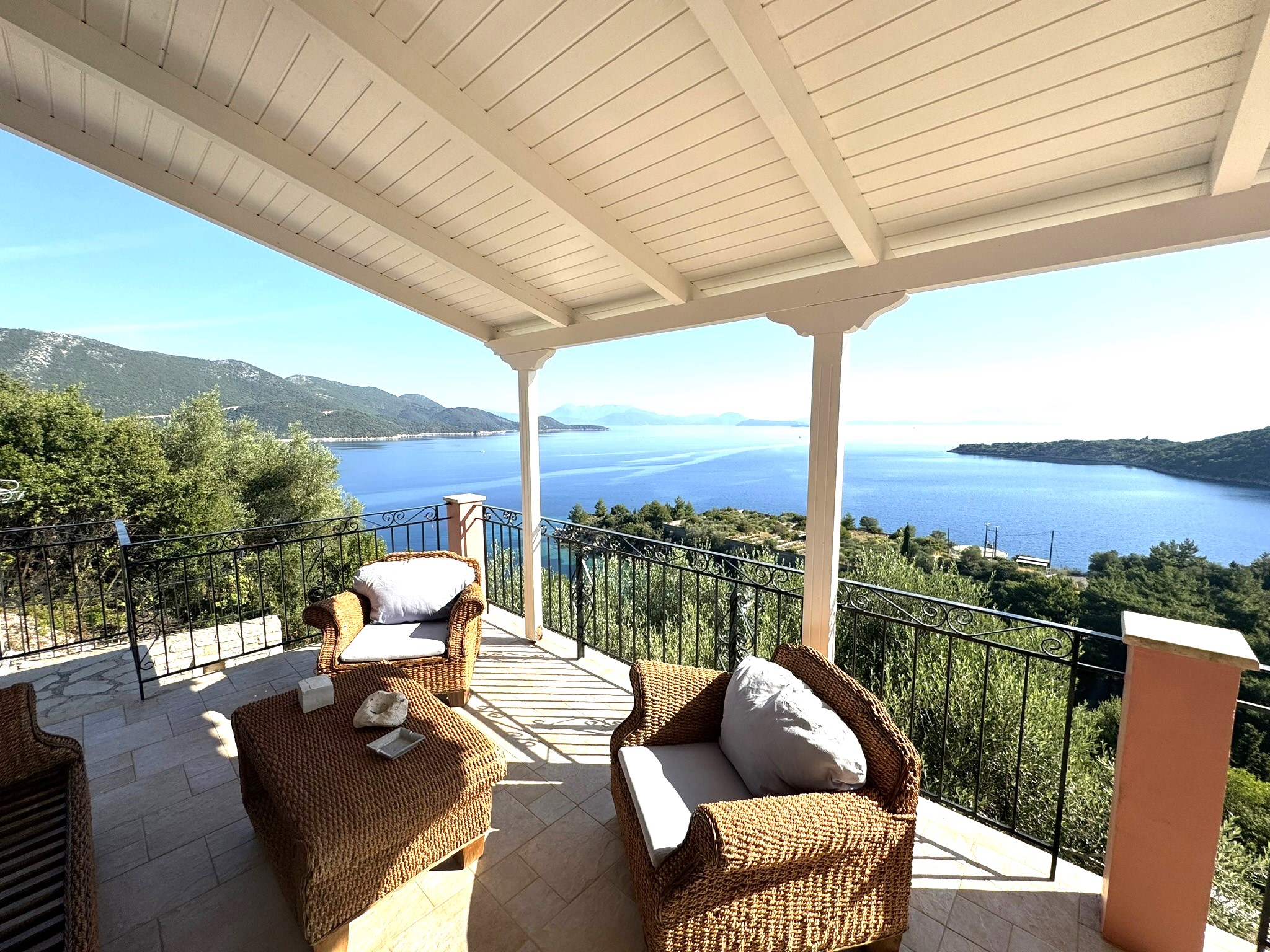 Views from veranda of house for sale in Ithaca Greece Kioni