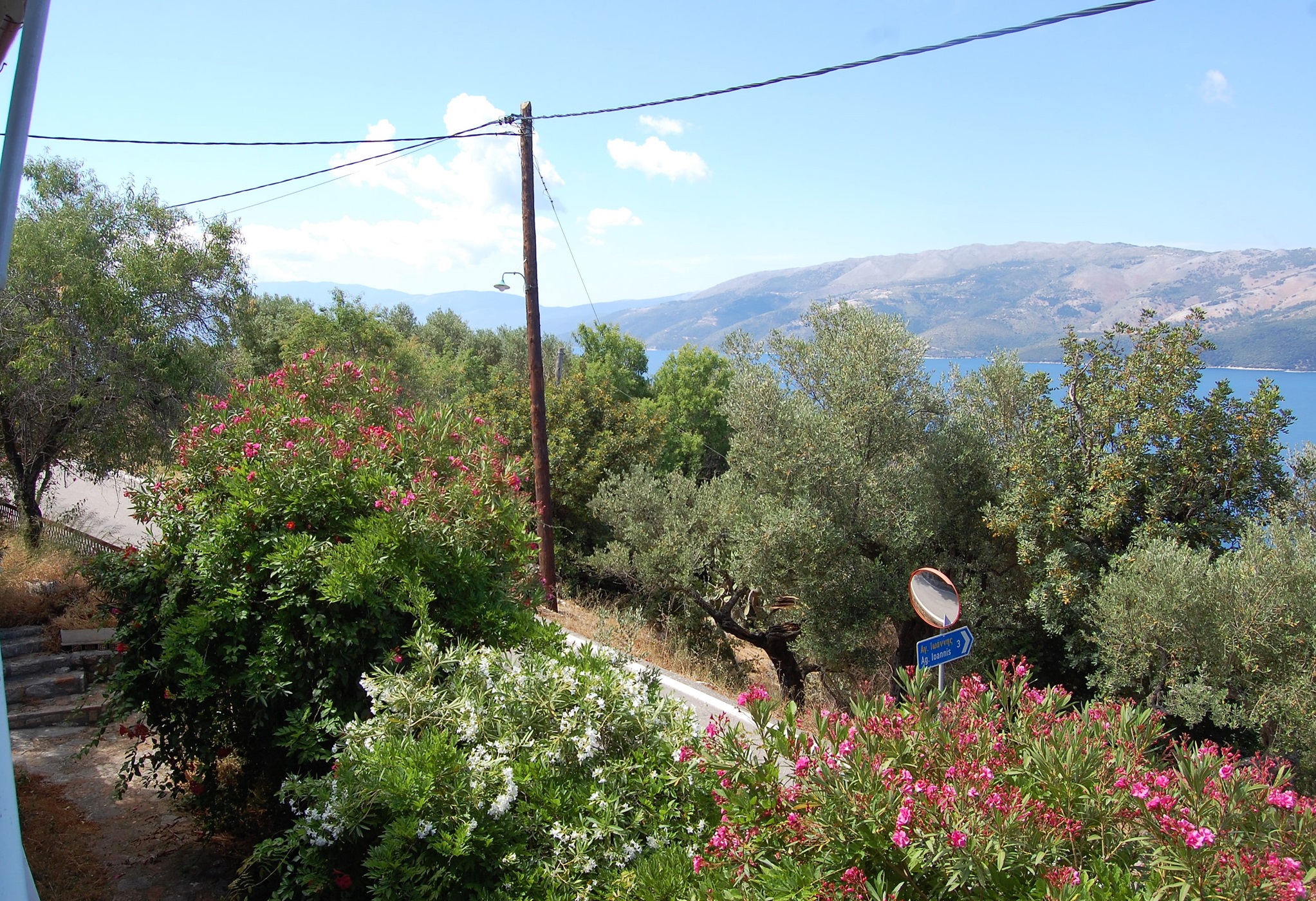 Views from house for sale in Ithaca Greece Lefki