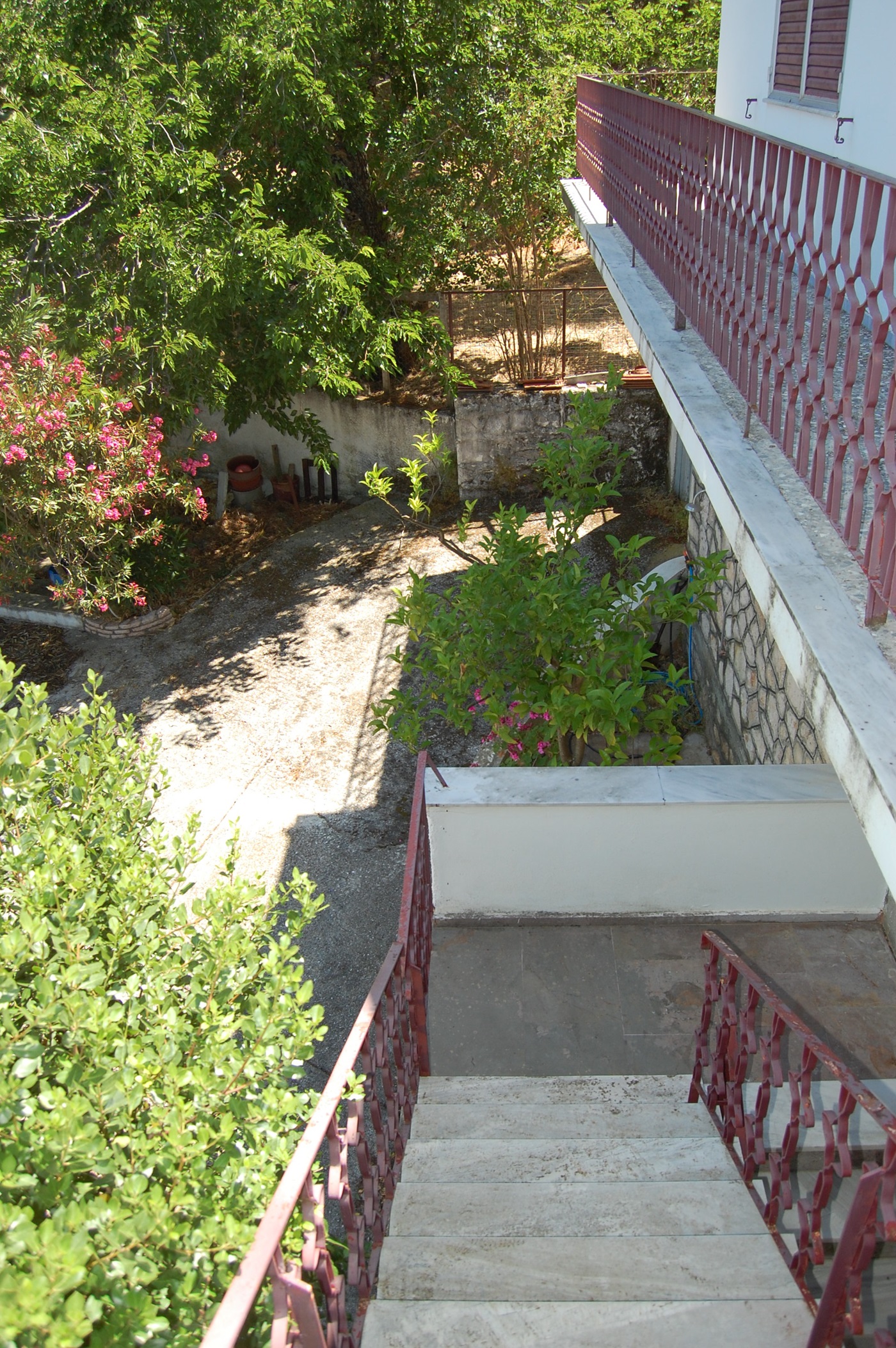 External stairs of house for sale in Ithaca Greece Lefki