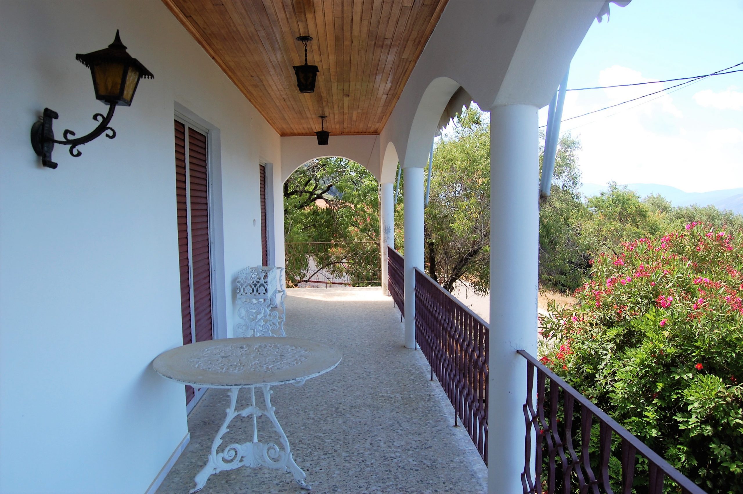 First floor veranda of house for sale in Ithaca Greece Vathi