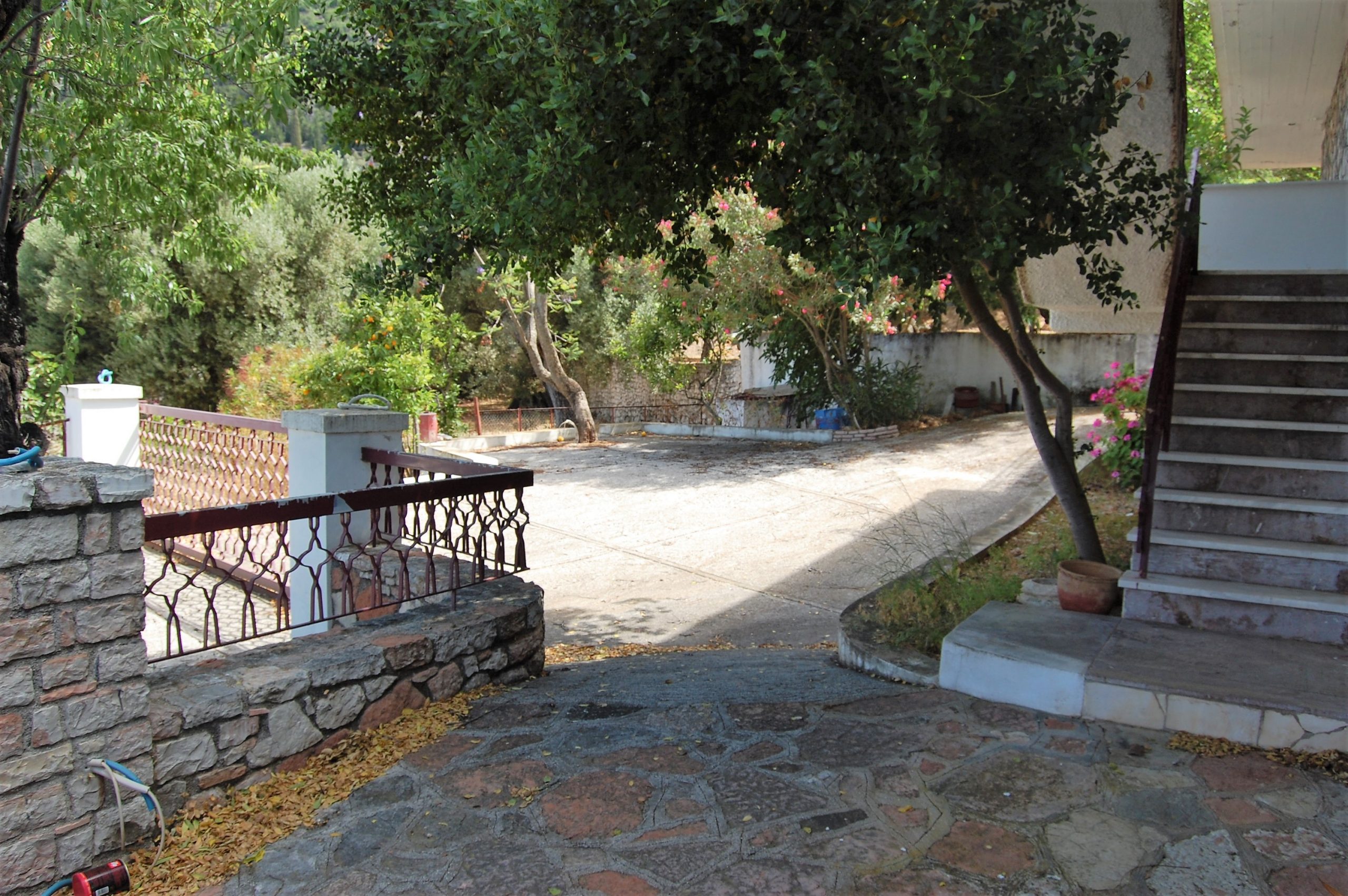 Outdoor space of house for sale in Ithaca Greece Lefki