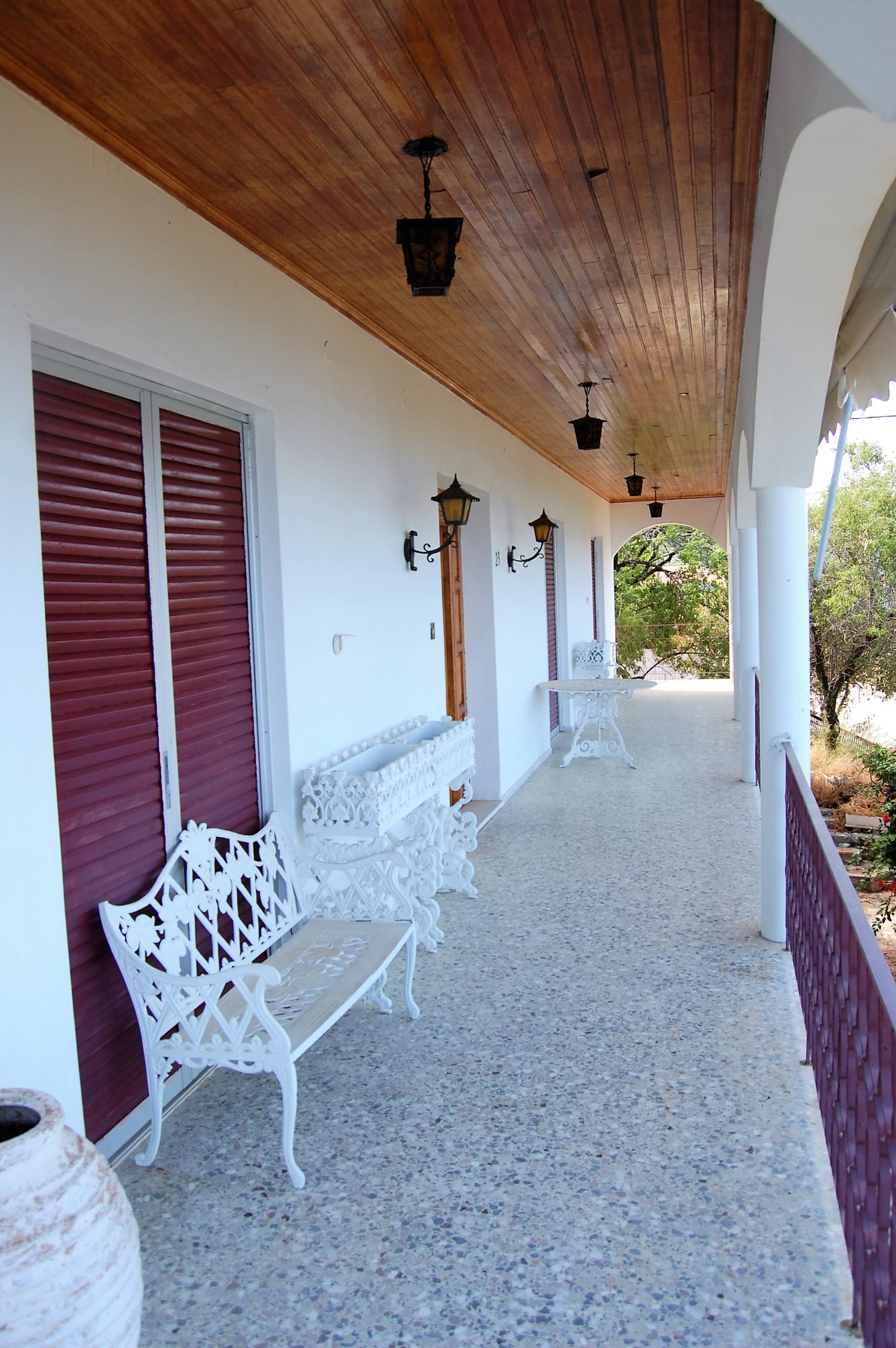 First floor veranda of house for sale in Ithaca Greece Lefki