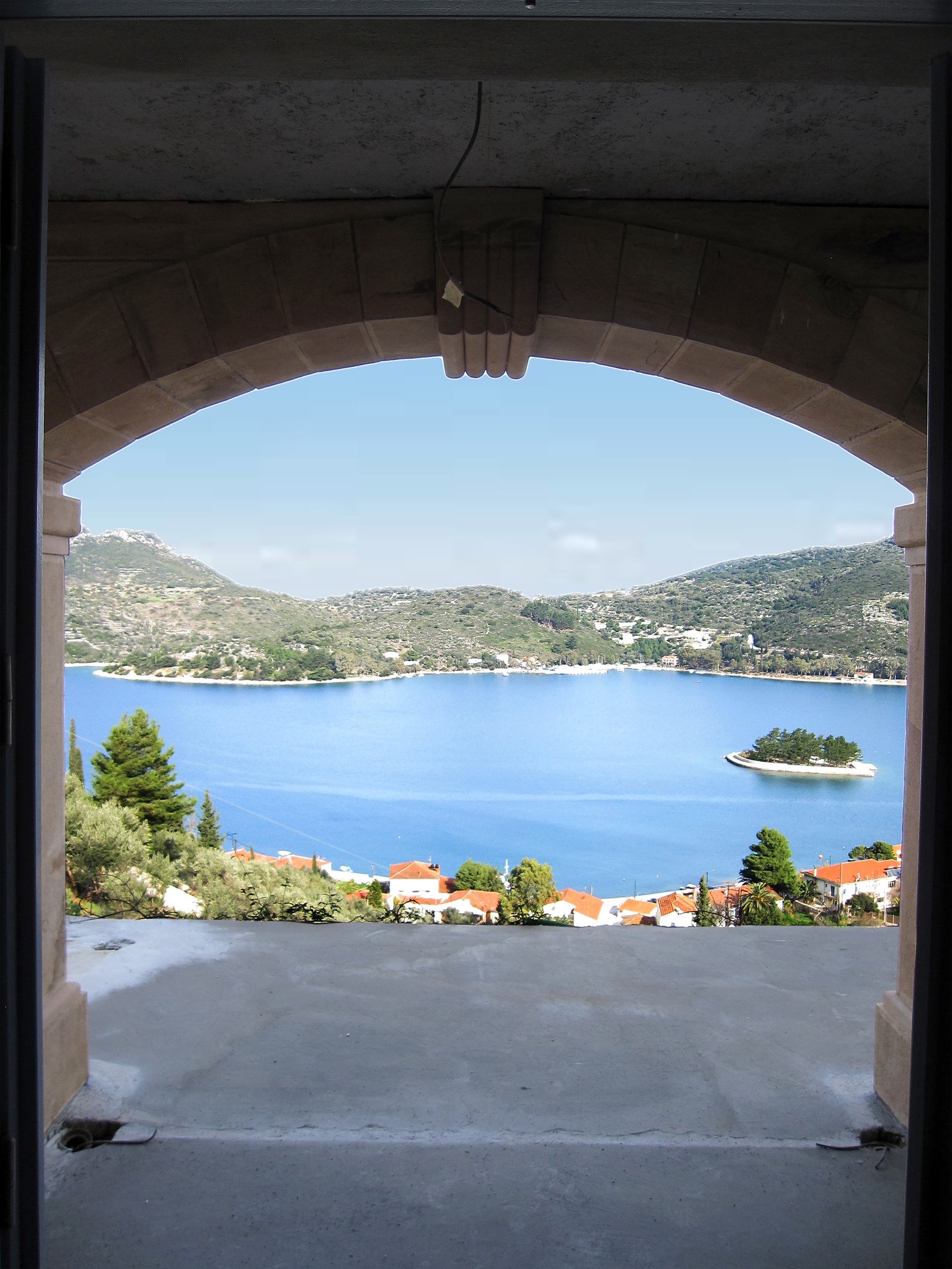 Views from boutique hotel for sale in Ithaca Greece Vathi