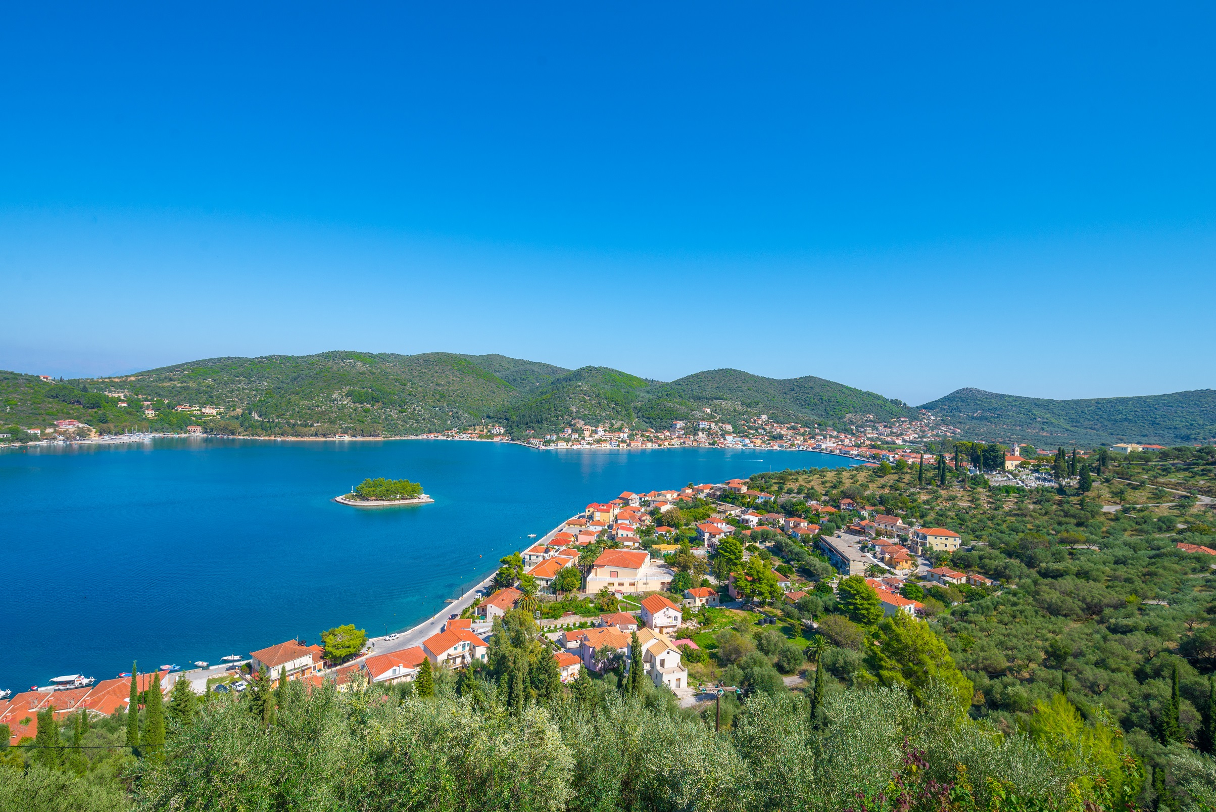 Views from apartment complex for sale in Ithaca Greece Vathi