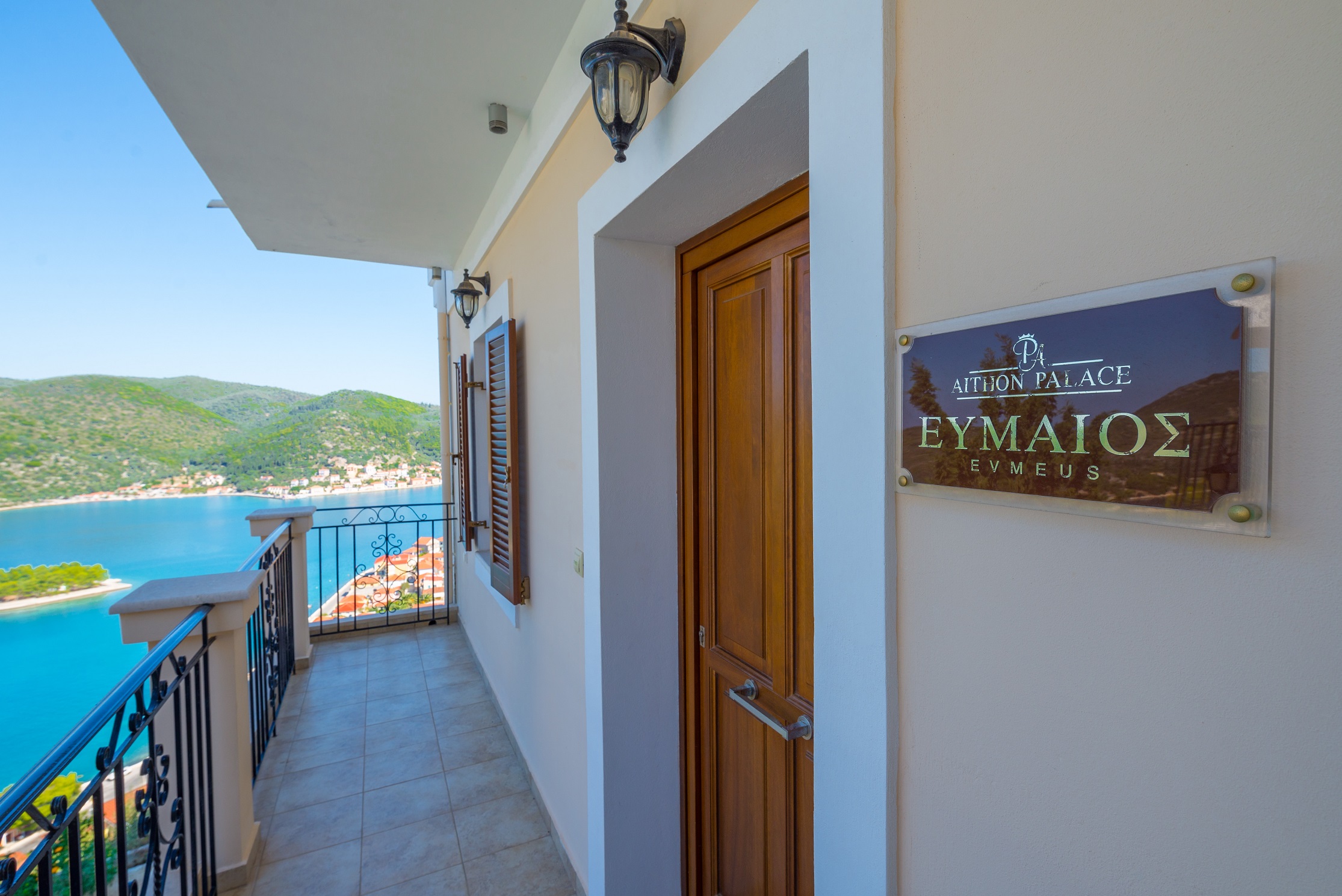 Room door of apartment complex for sale in Ithaca Greece Vathi