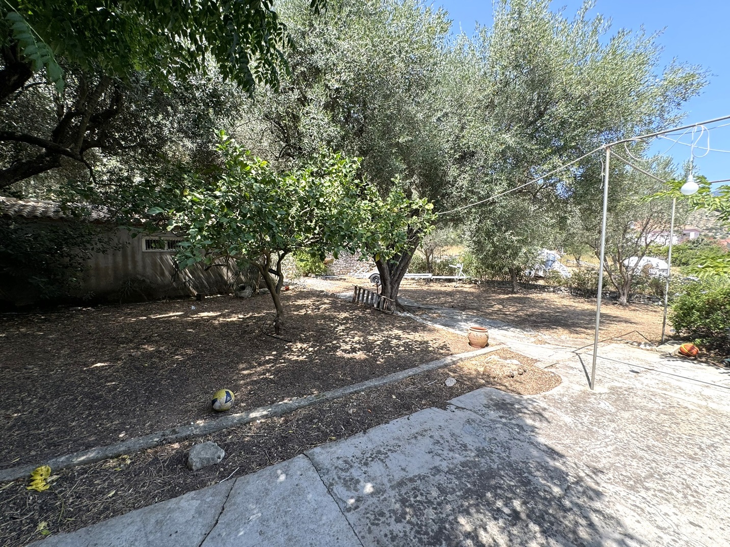 Outdoor space of house for sale in Ithaca Greece Vathi