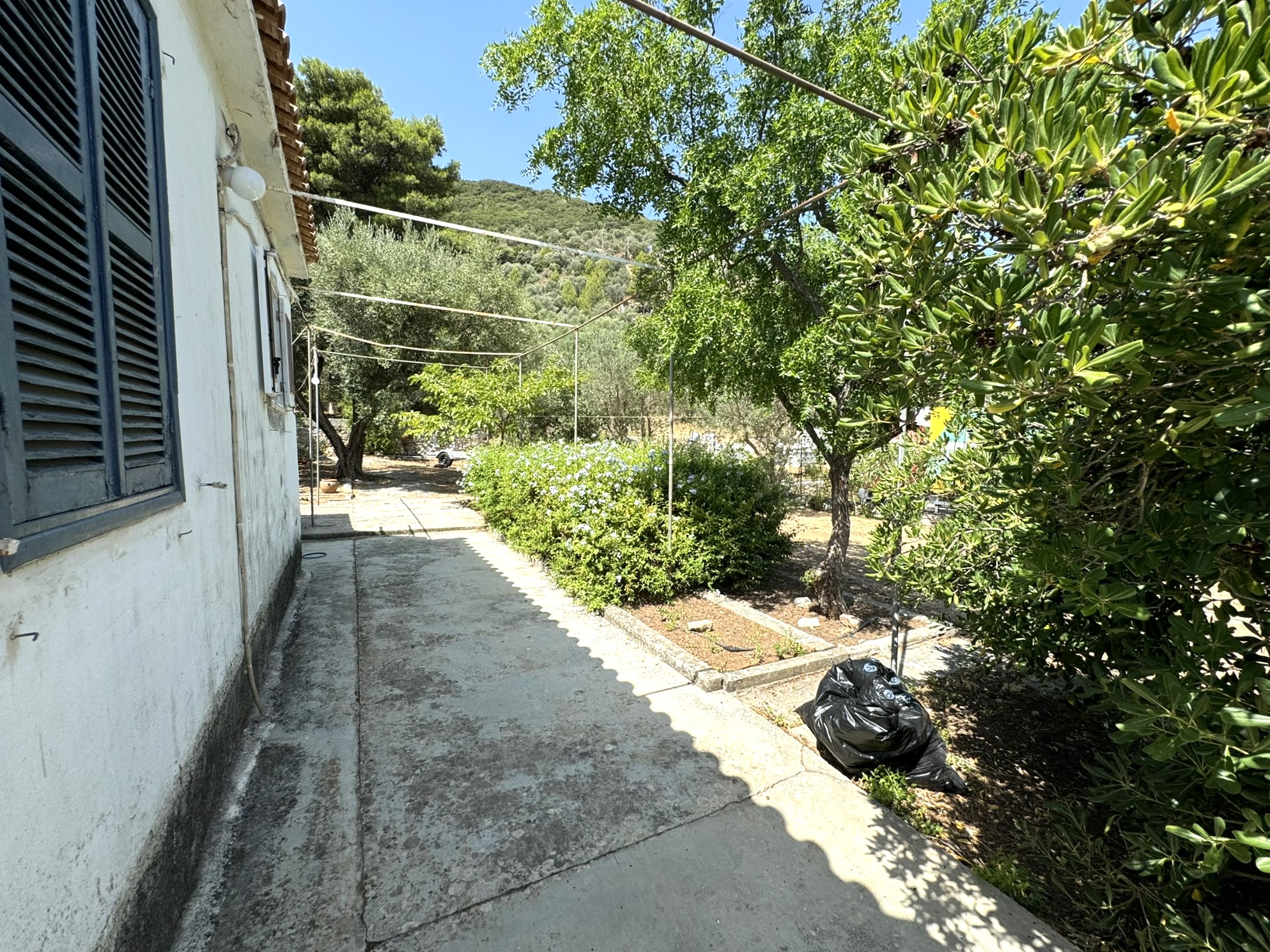 Outdoor area of house for sale in Ithaca Greece Vathi