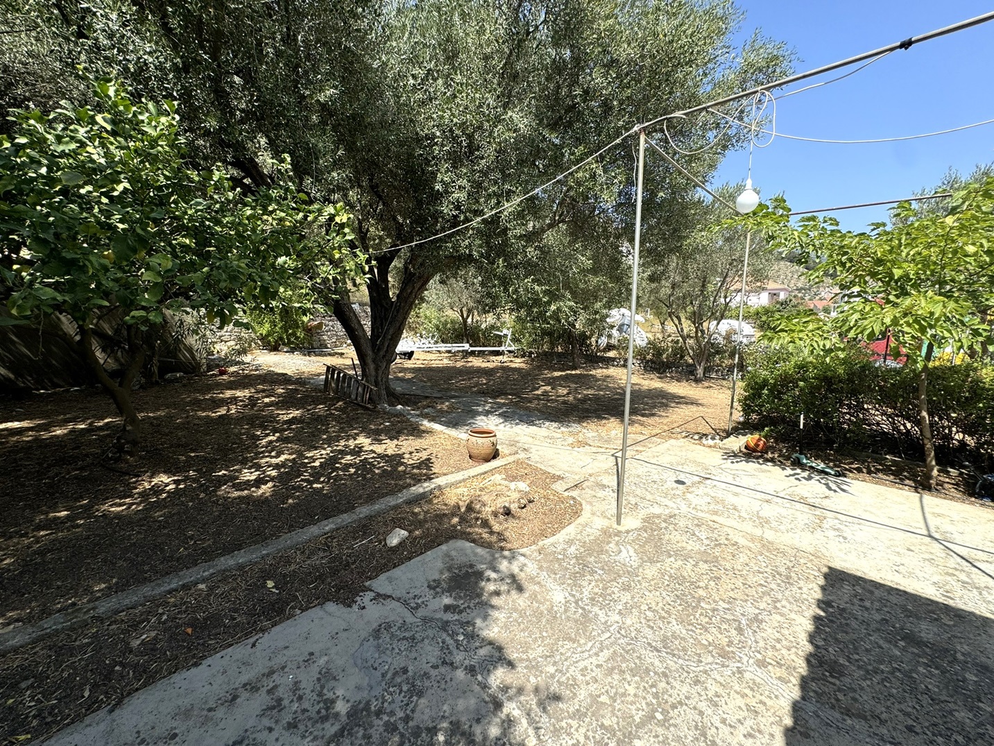 Outdoor area of house for sale in Ithaca Greece Vathi