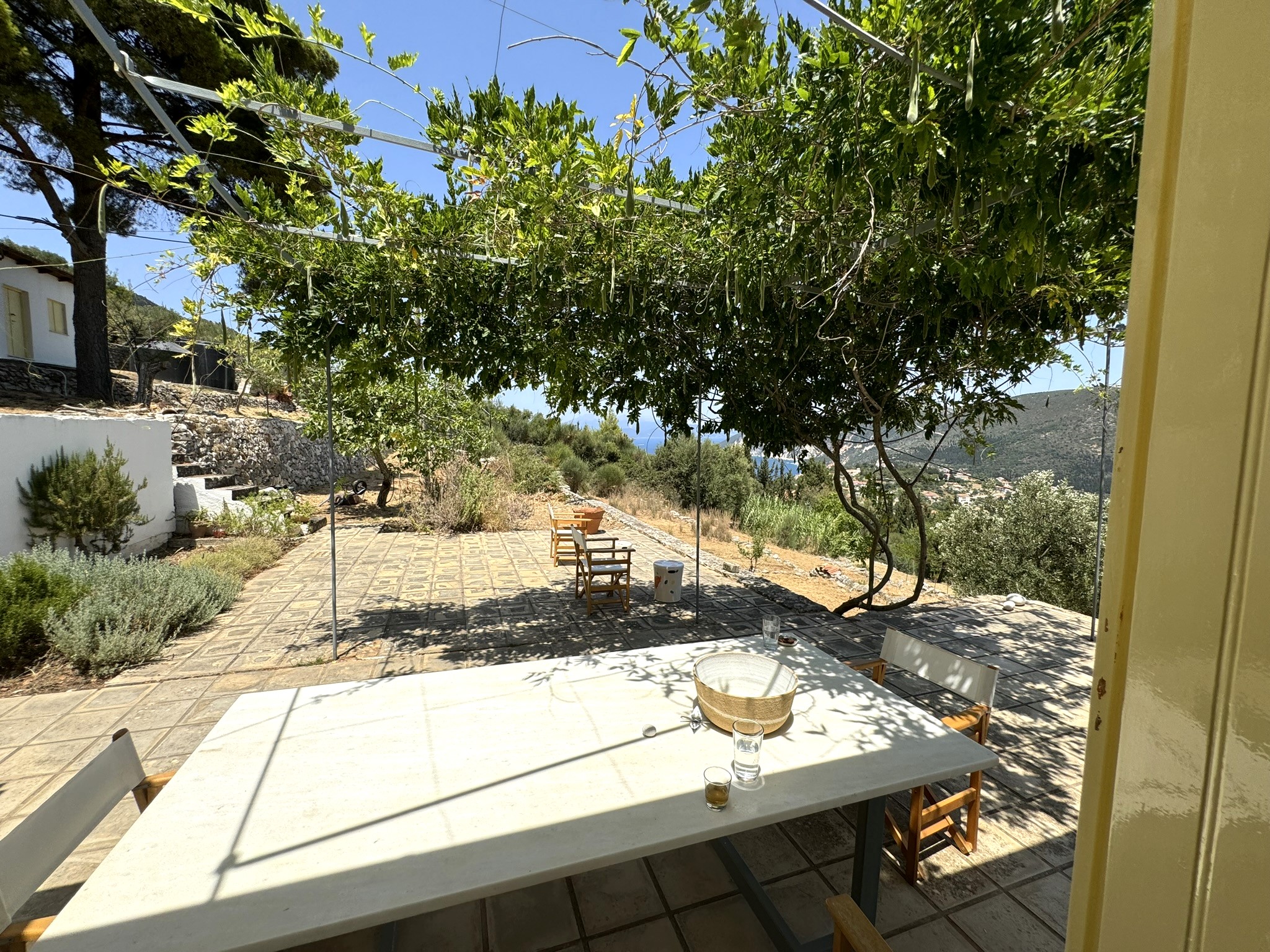 Outside area of house for sale in Ithaca Greece Platrithya