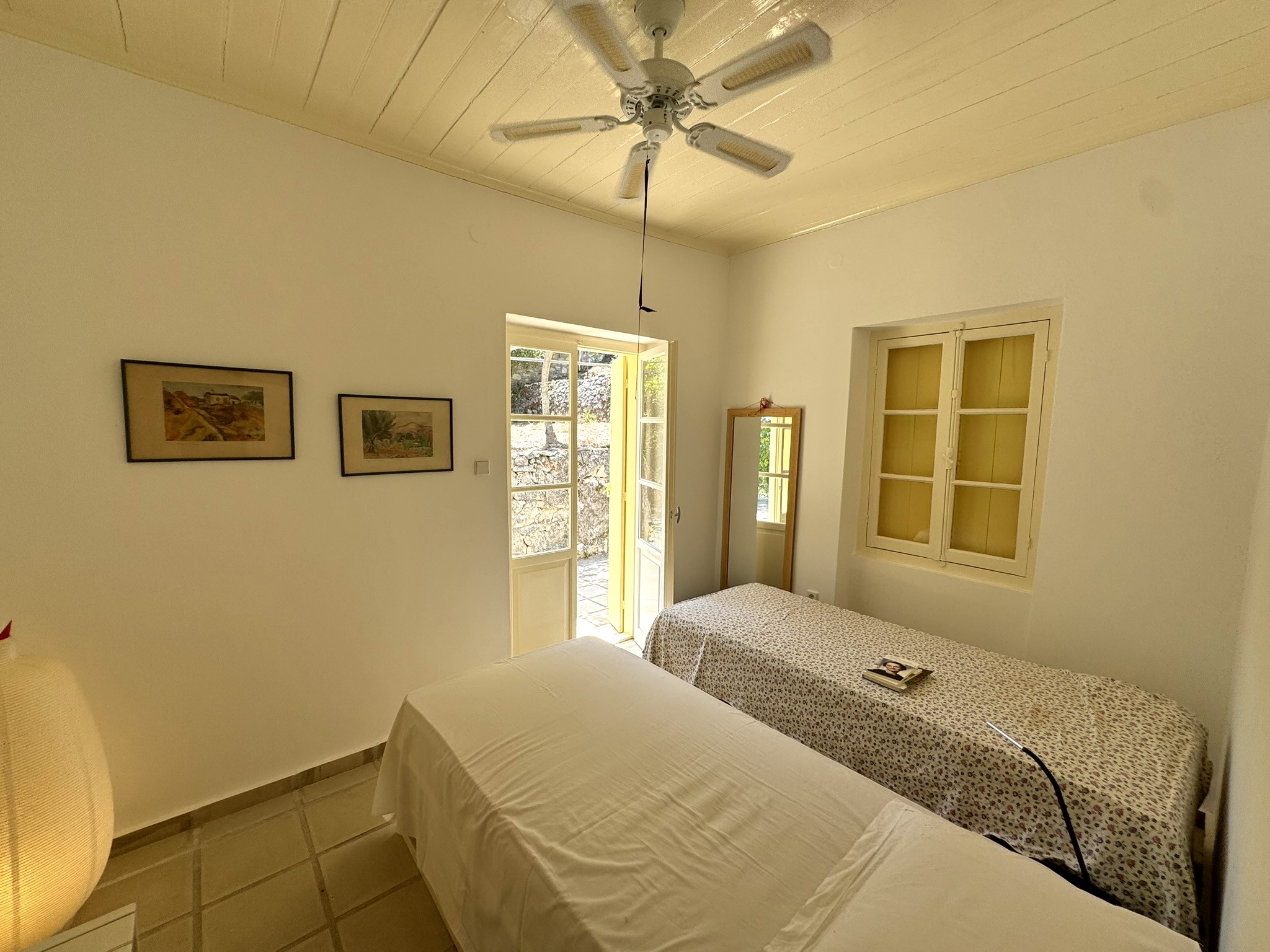 Twin bedroom of house for sale in Ithaca Greece Platrithya