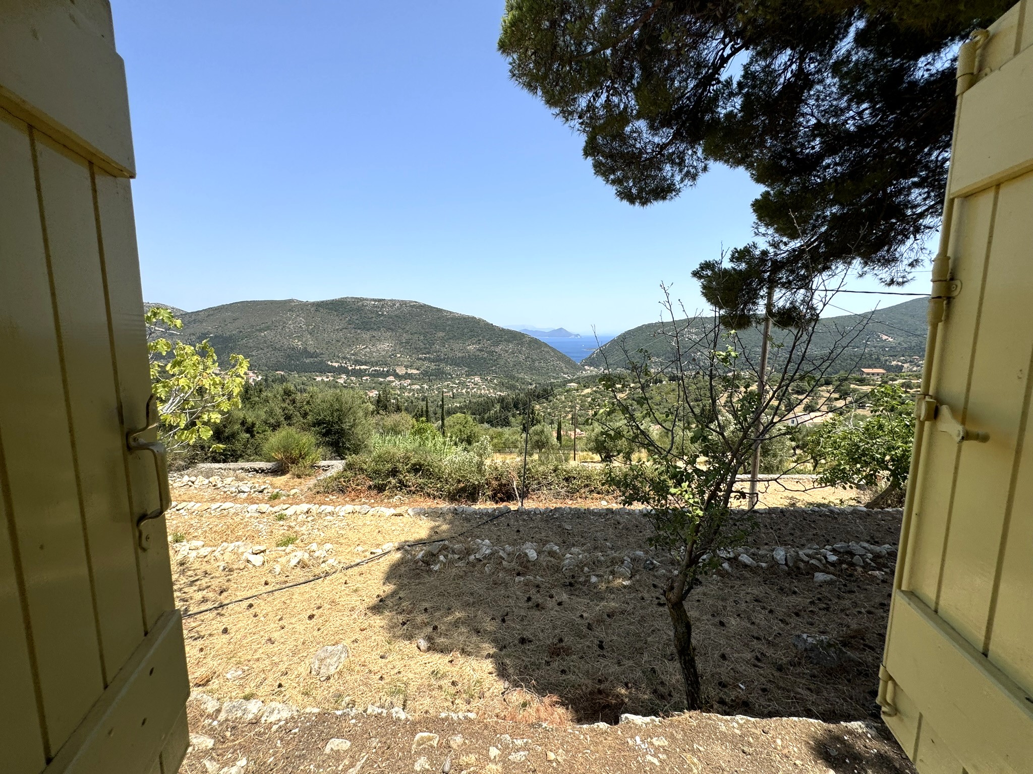 Views from house for sale in Ithaca Greece Platrithya