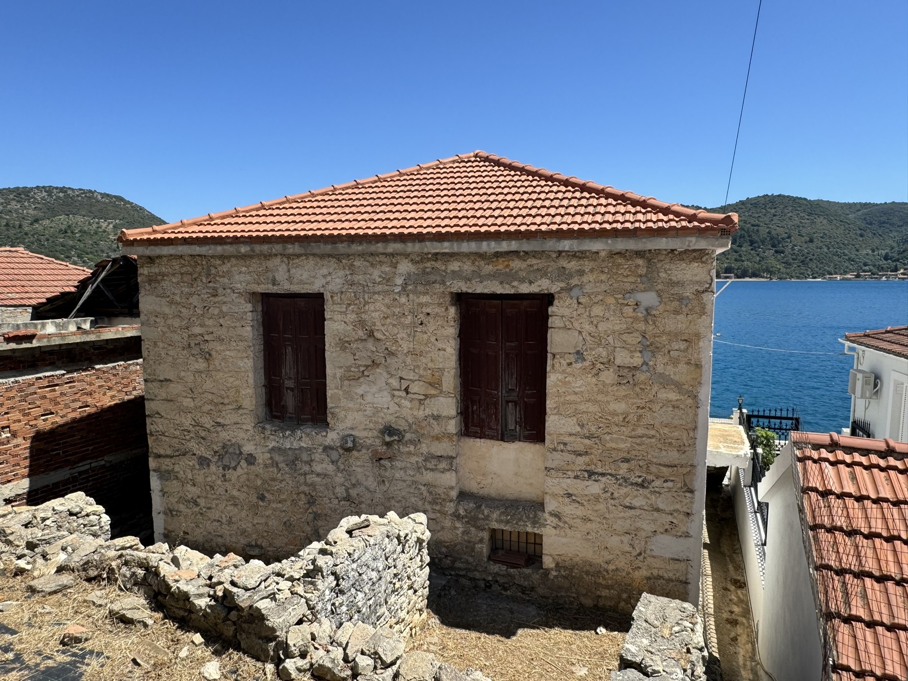 Back of house for sale in Ithaca Greece Vathi