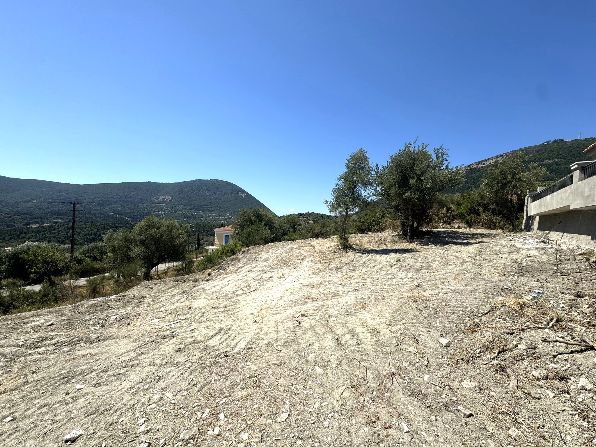 Terrain and views of land for sale in Ithaca Greece Platrithya