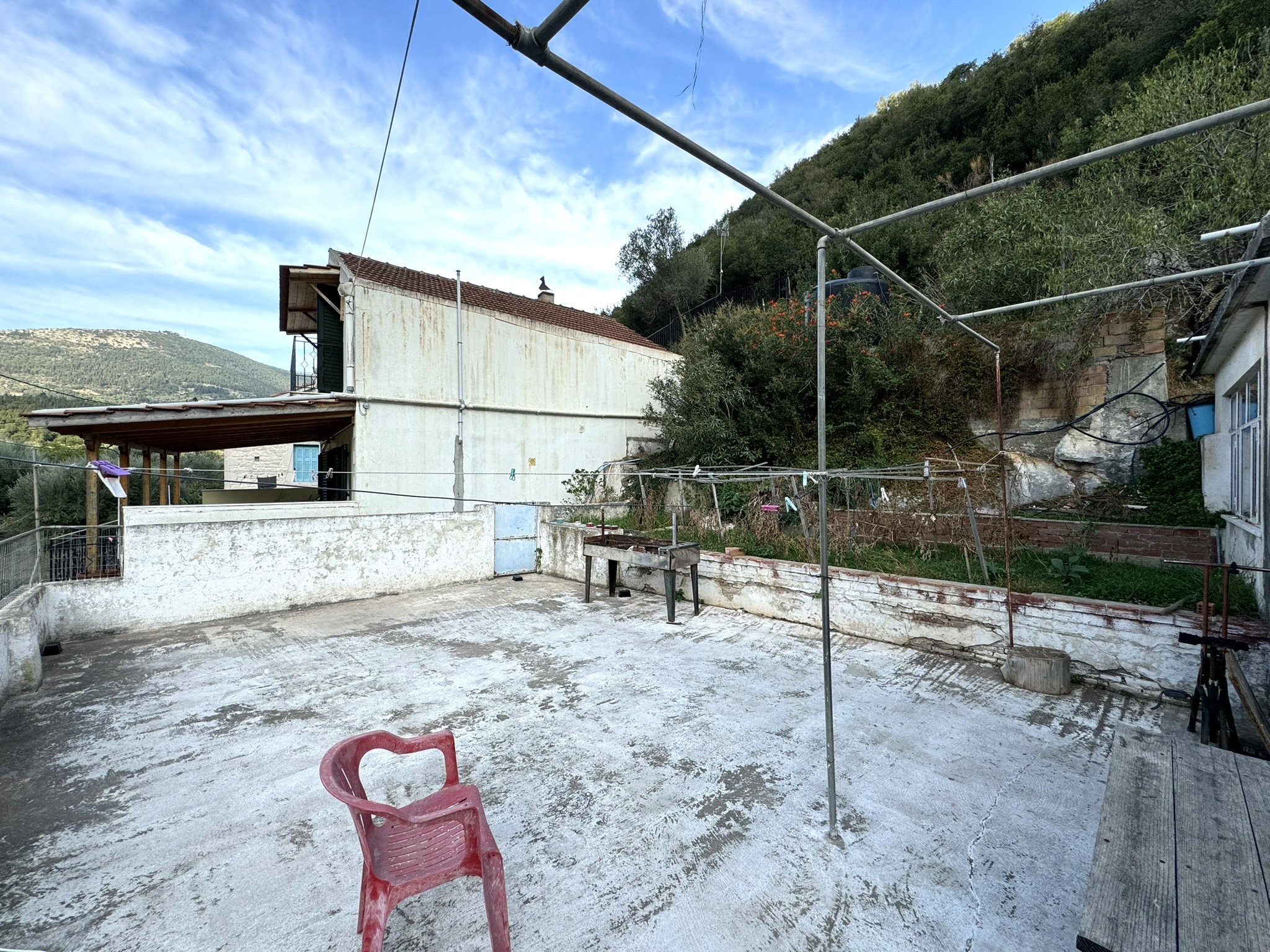 Roof terrace of house for sale in Ithaca Greece Frikes