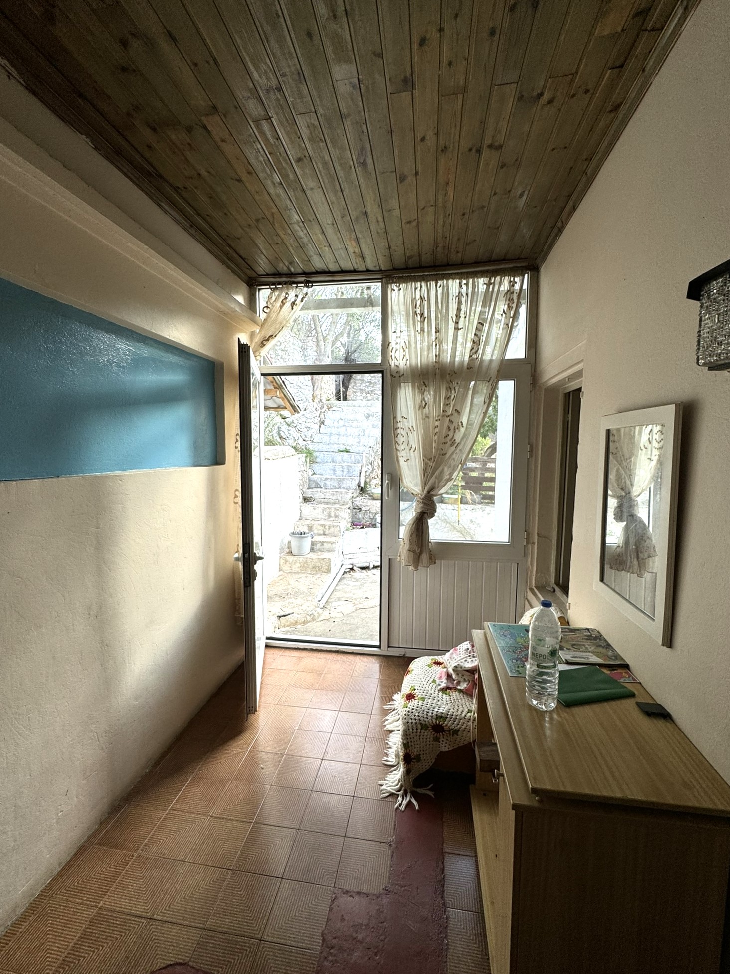 Passageway of house for sale in Ithaca Greece Frikes