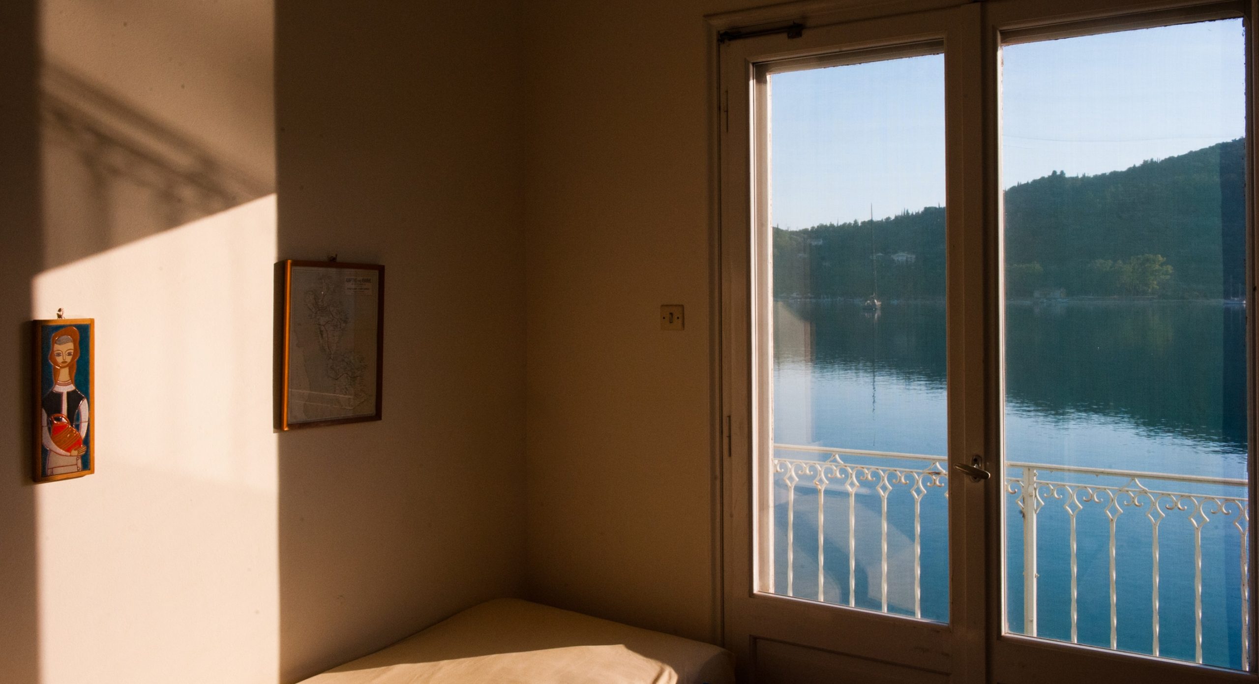 Views from bedroom of house for sale in Ithaca Greece Vathi