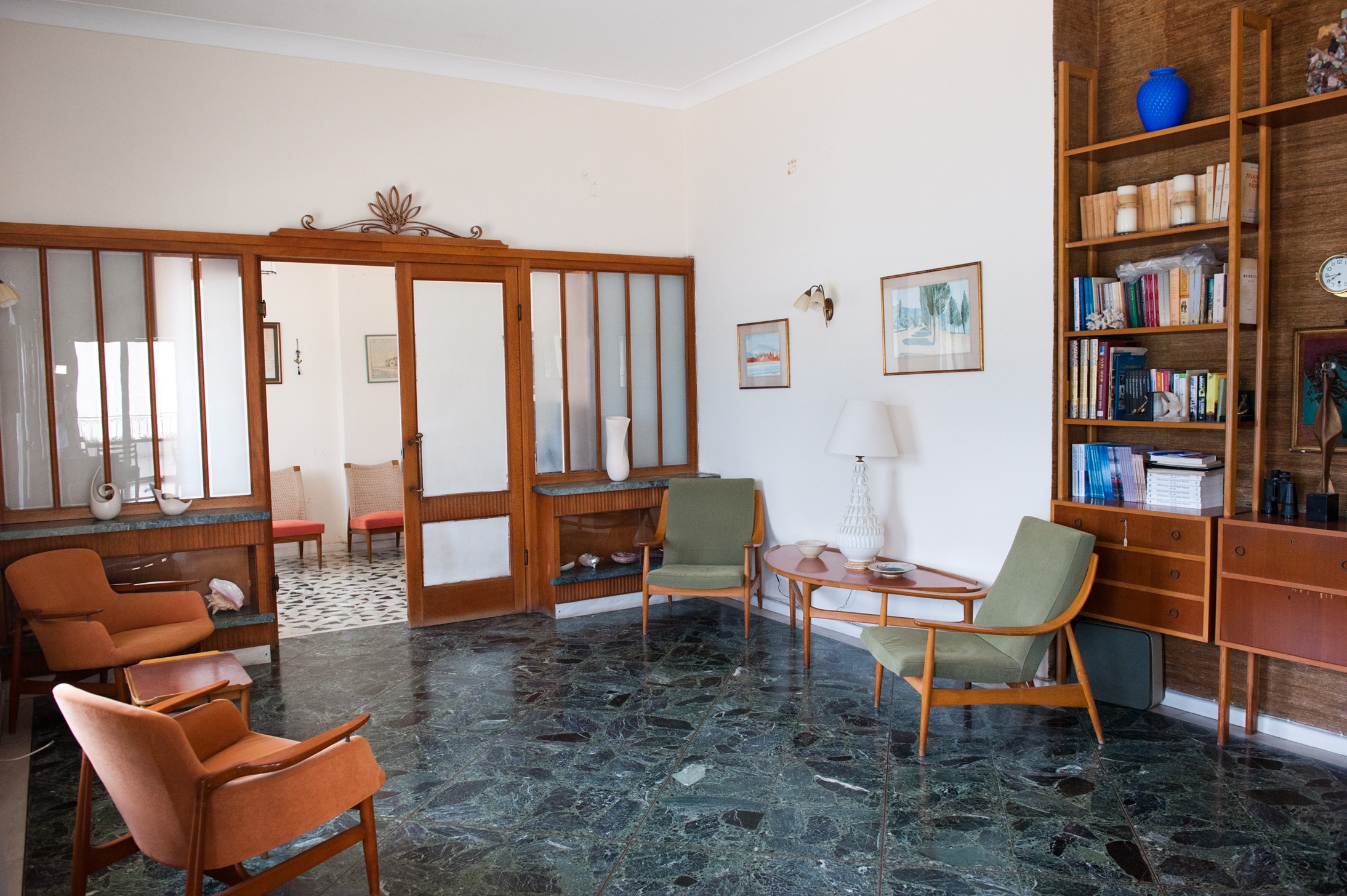 Living area of house for sale in Ithaca Greece Vathi