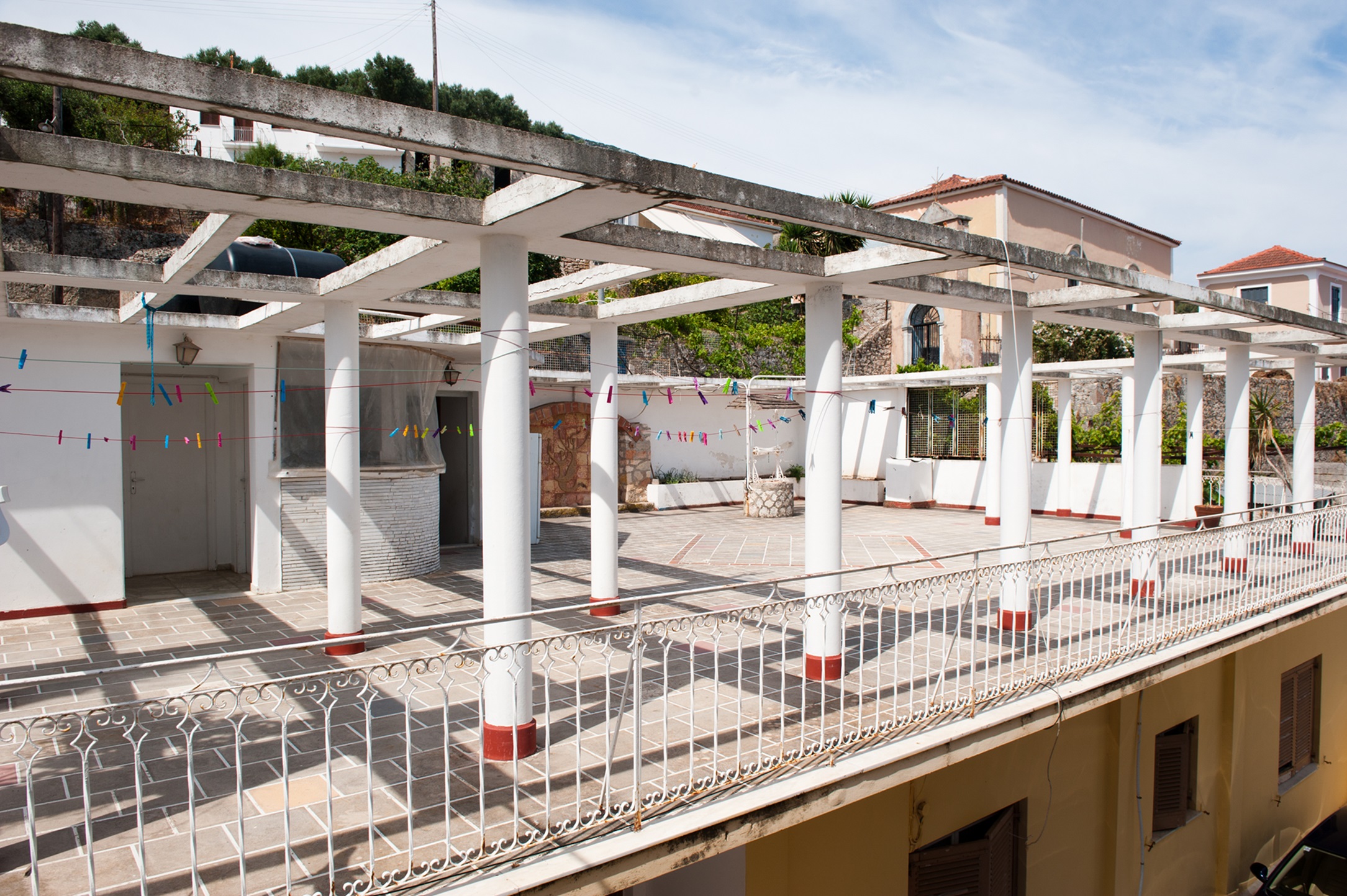 Roof terrace of house for sale in Ithaca Greece Vathi