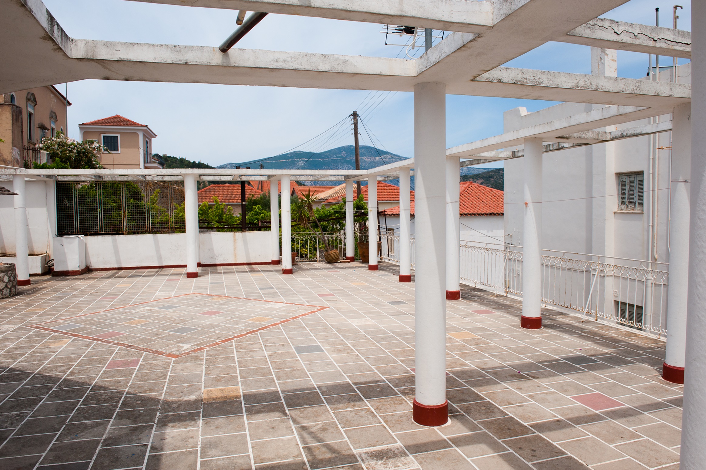 Roof terrace of house for sale in Ithaca Greece Vathi