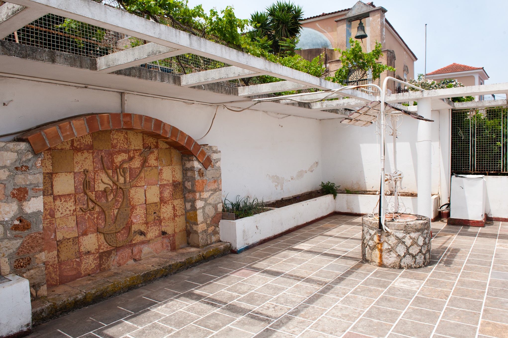 Roof terrace of house for sale in Ithaca Greece Vathi