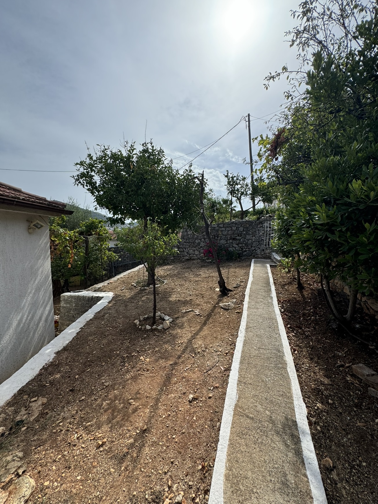 Outdoor areas and garden of house for sale in Ithaca Greece Vathi