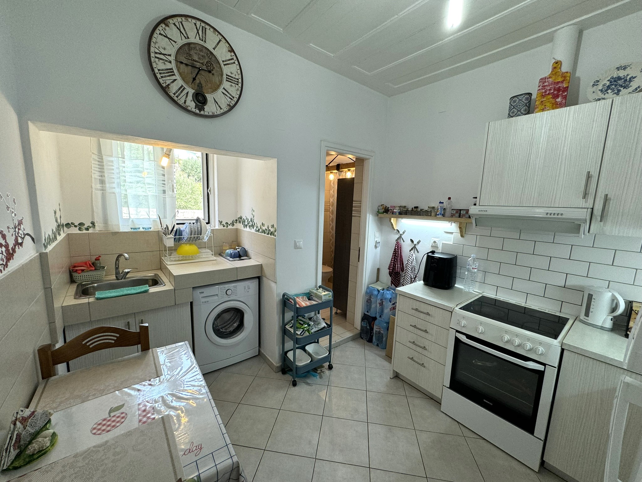 Kitchen and dining area of house for sale in Ithaca Greece Vathi