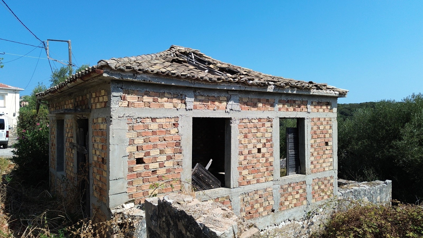 Exterior of house for sale in Ithaca Greece Kioni