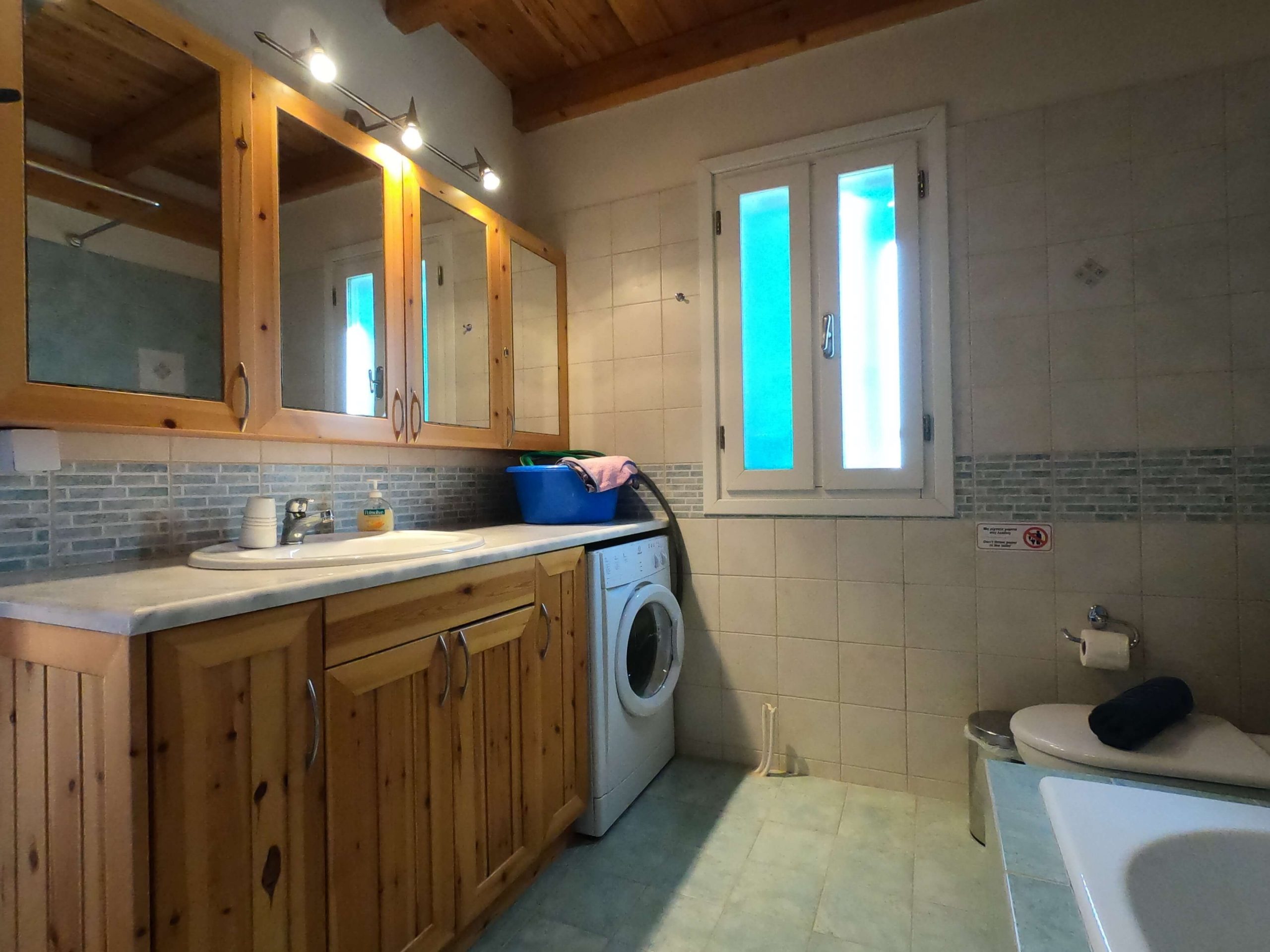 Big bathroom of house for sale in Ithaca Greece Perachori