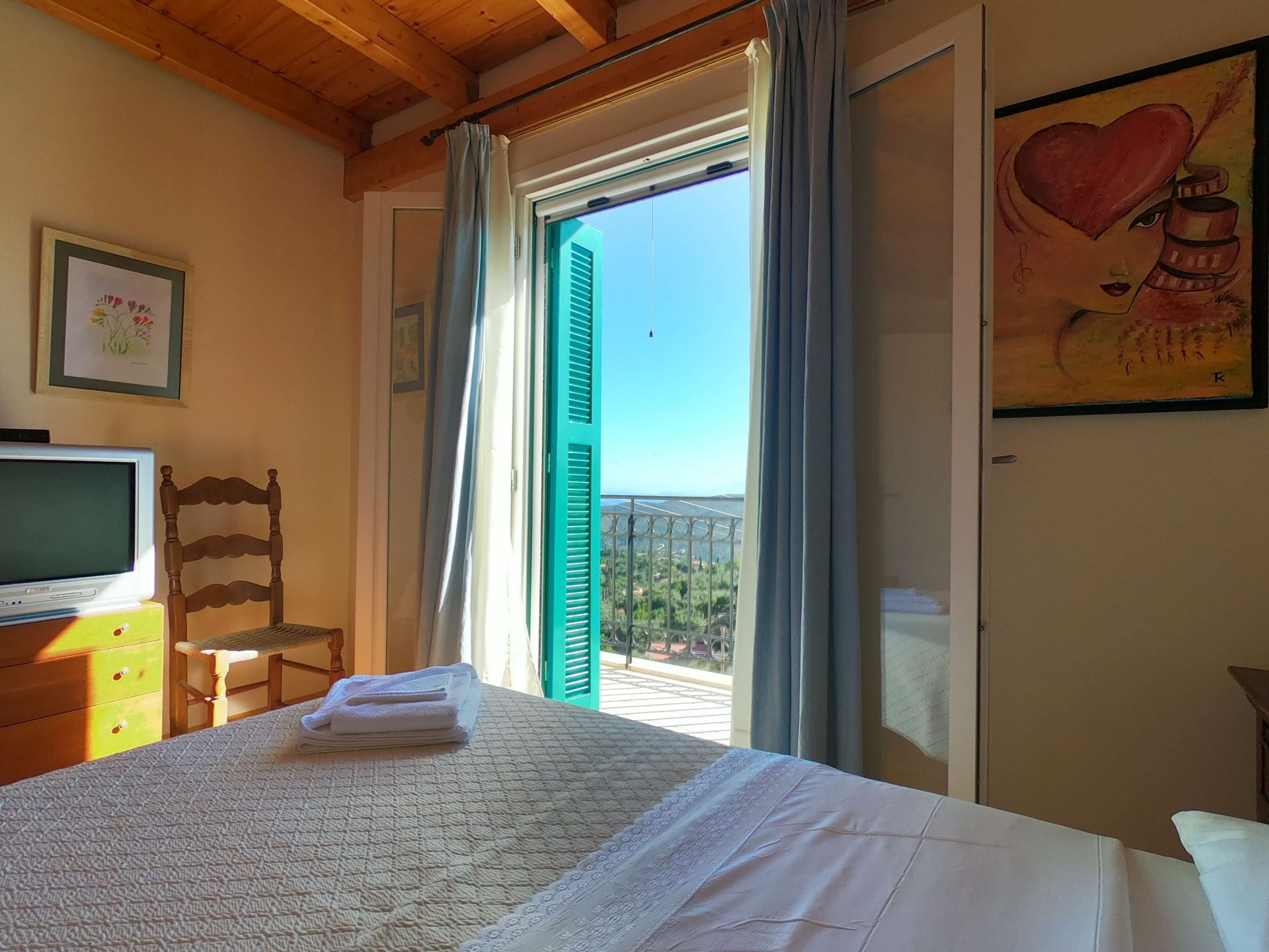 Double bedroom of house for sale in Ithaca Greece Perachori