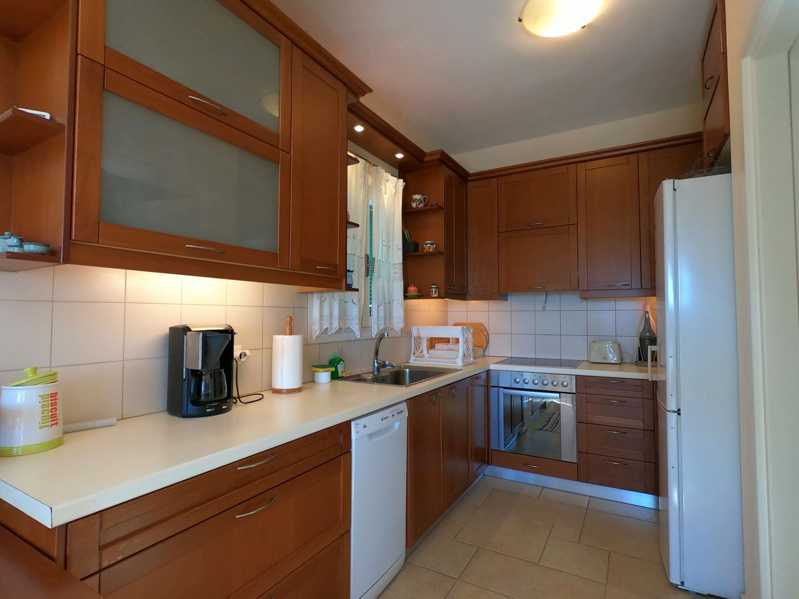 Kitchen area of house for sale in Ithaca Greece Perachori