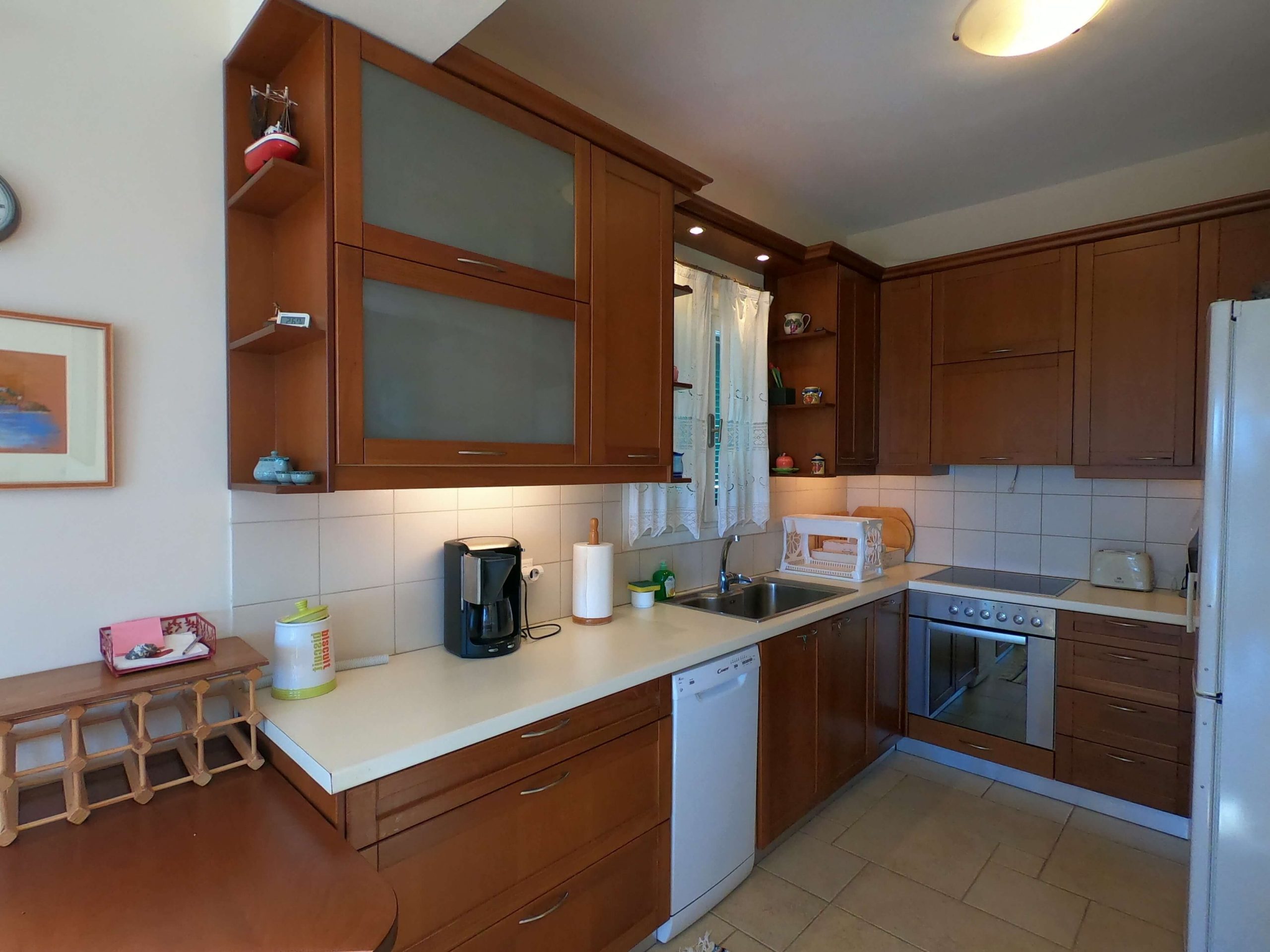 Kitchen area of house for sale in Ithaca Greece Perachori