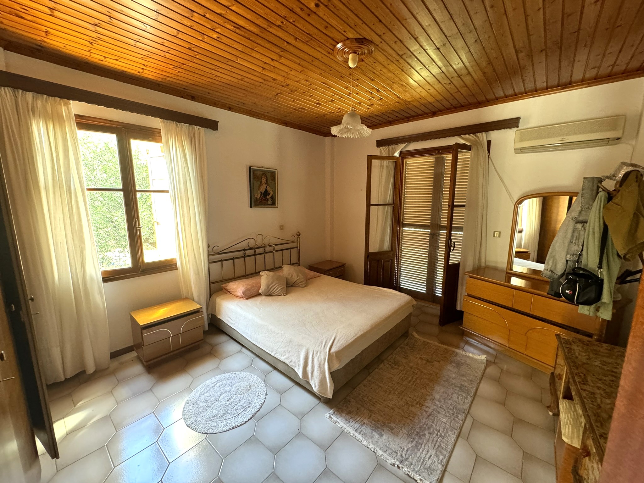 Double bedroom of house for sale in Ithaca Greece Stavros