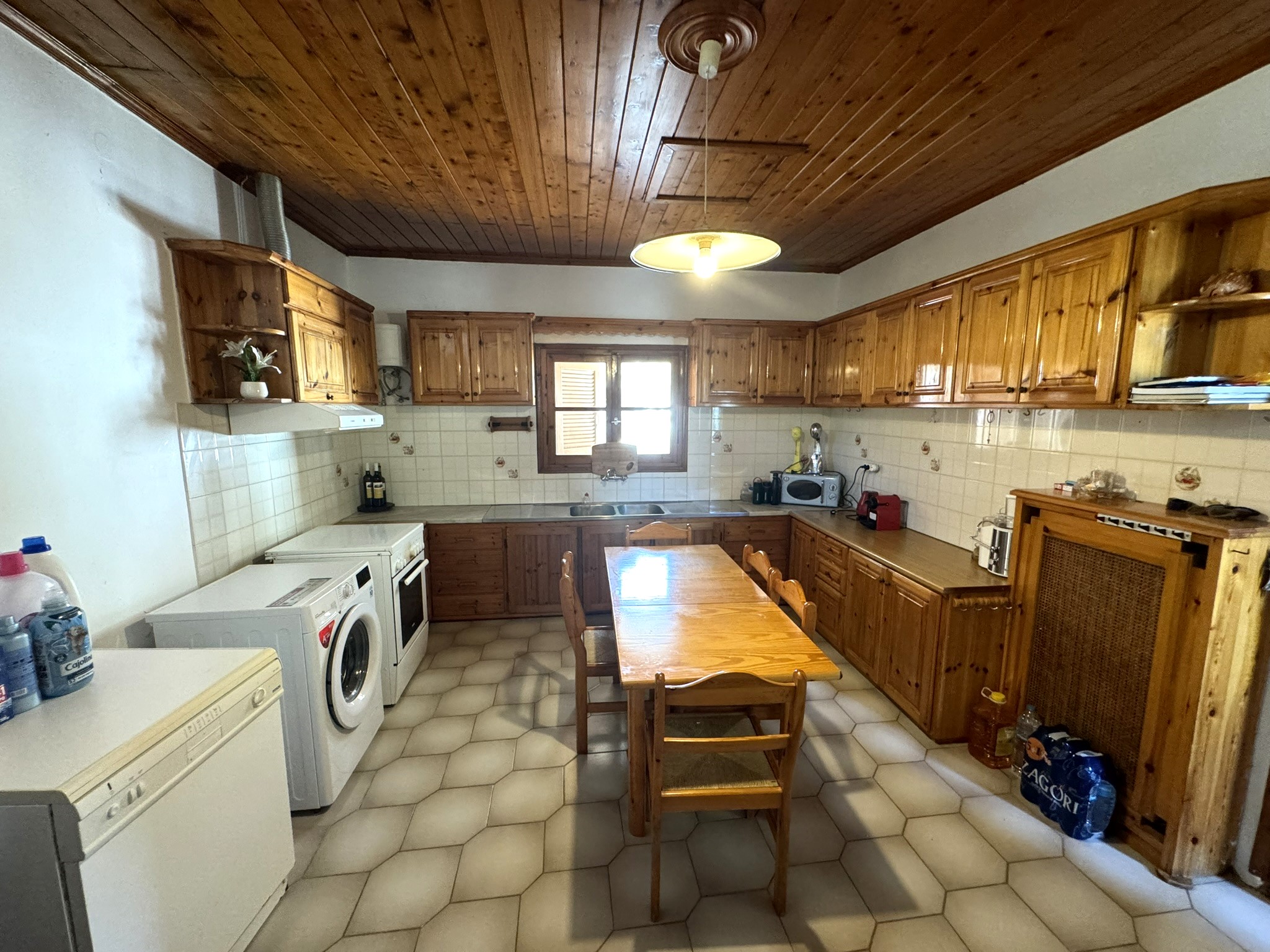 Kitchen area of house for sale in Ithaca Greece Stavros