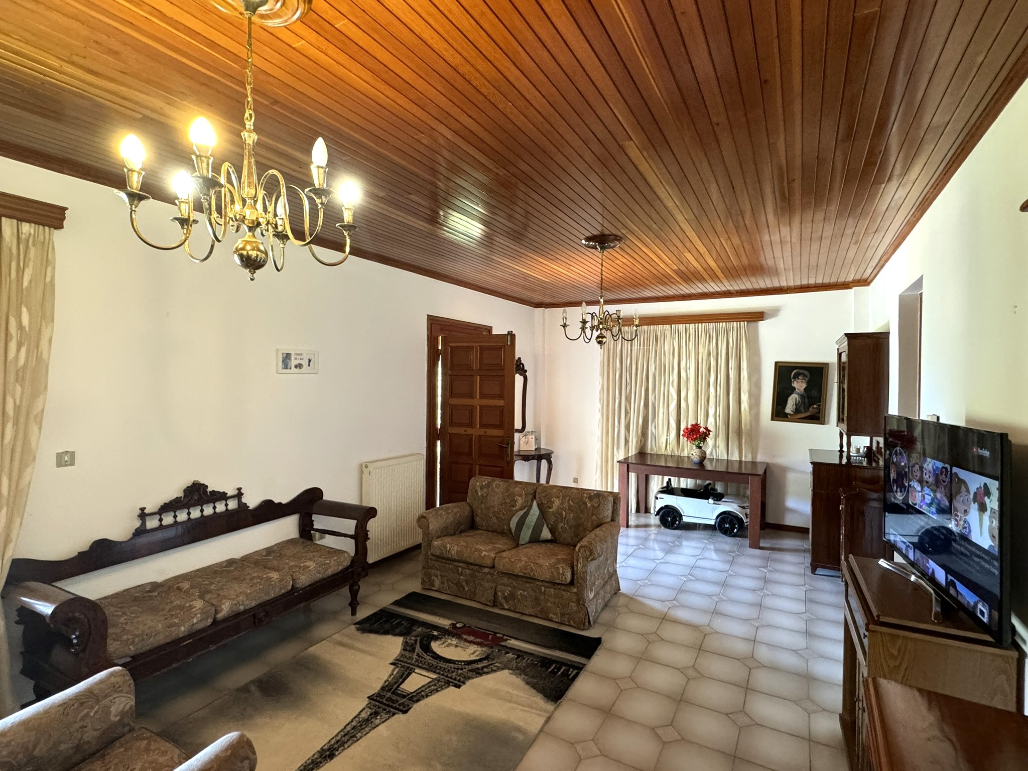 Living area of house for sale in Ithaca Greece Stavros